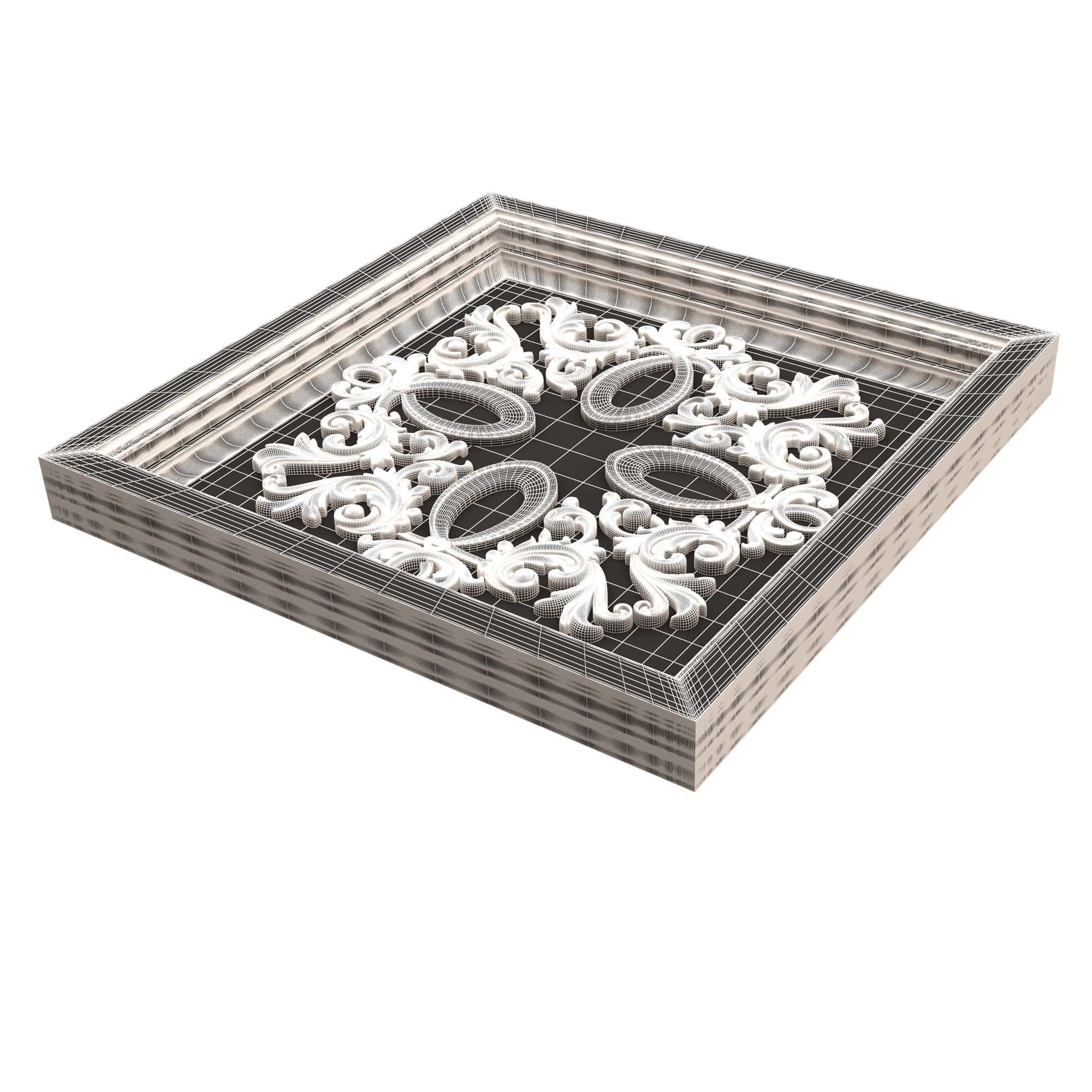 Collection of Ceiling Tiles 02 Low-poly 3D model_54