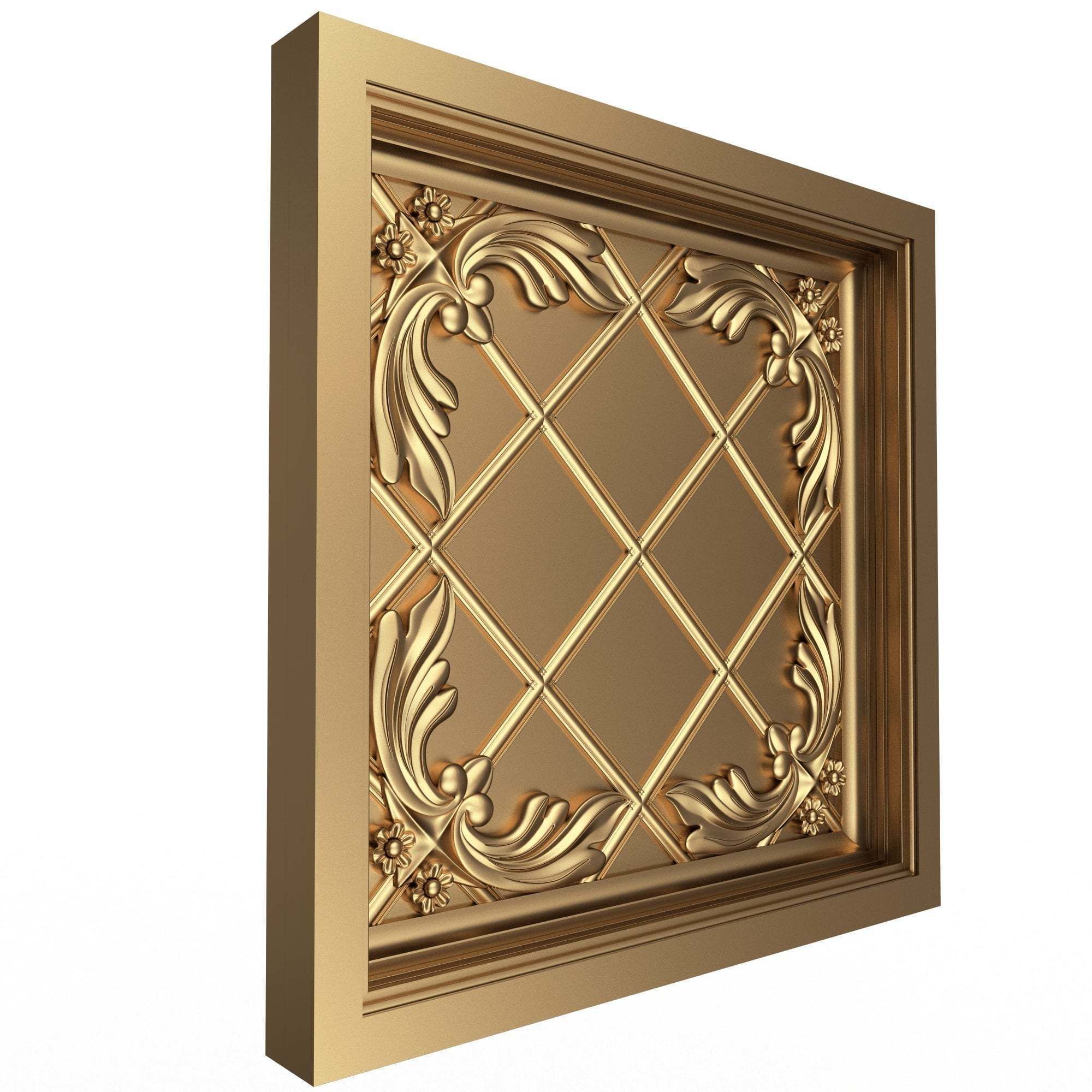 Collection of Ceiling Tiles 02 Low-poly 3D model_34