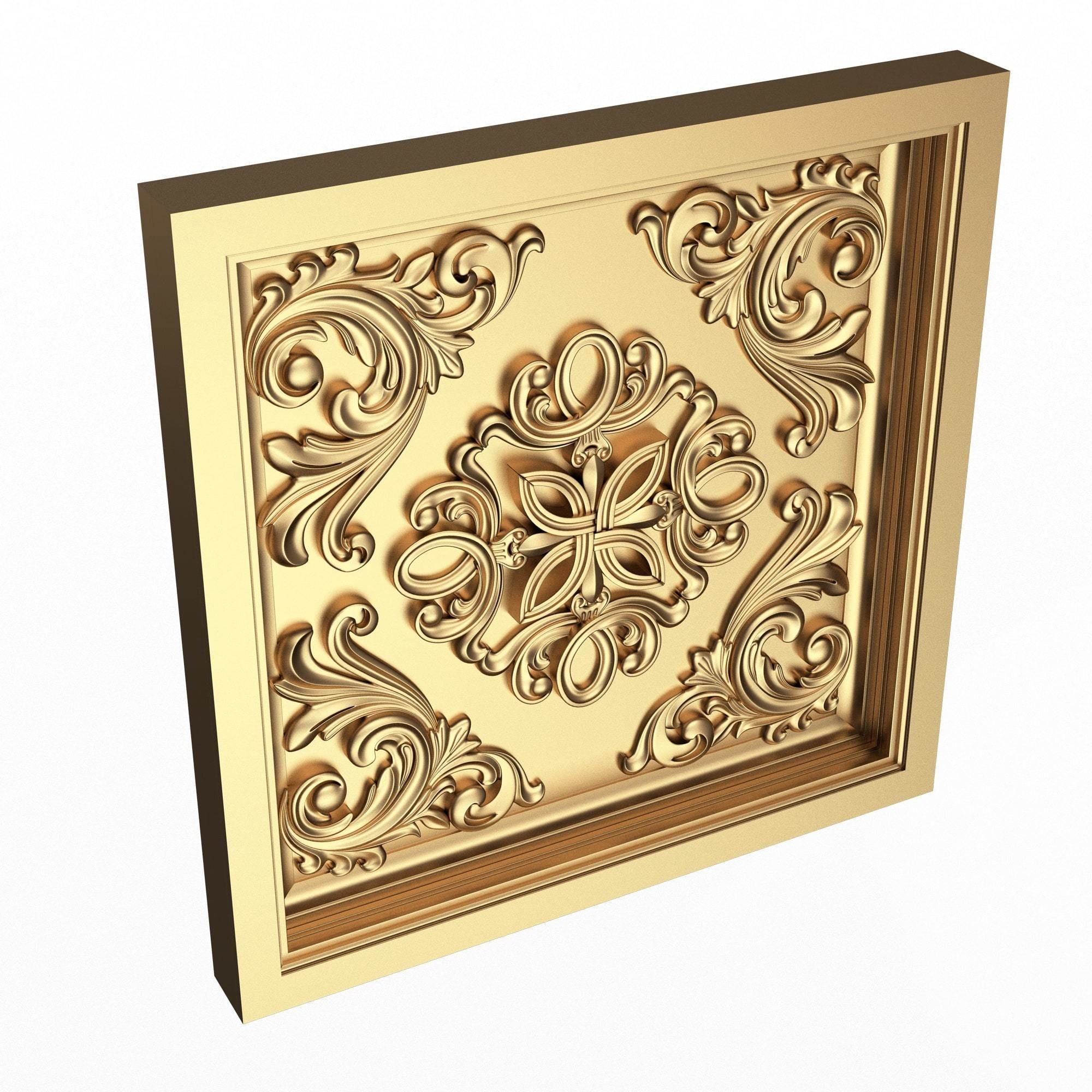 Collection of Ceiling Tiles 02 Low-poly 3D model_20