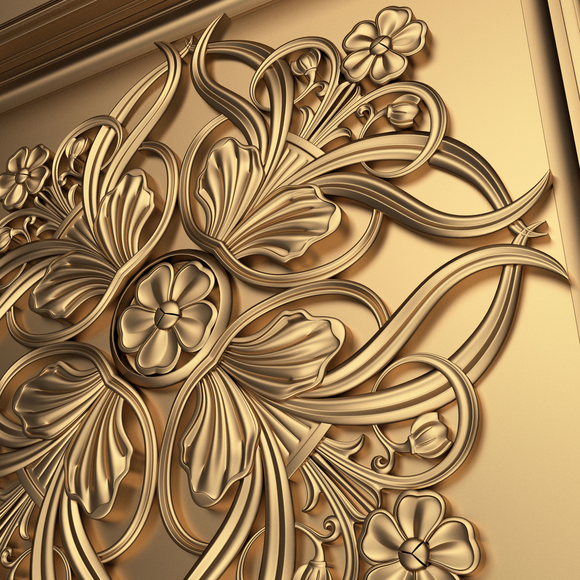 Collection of Ceiling Tiles 02 Low-poly 3D model_11