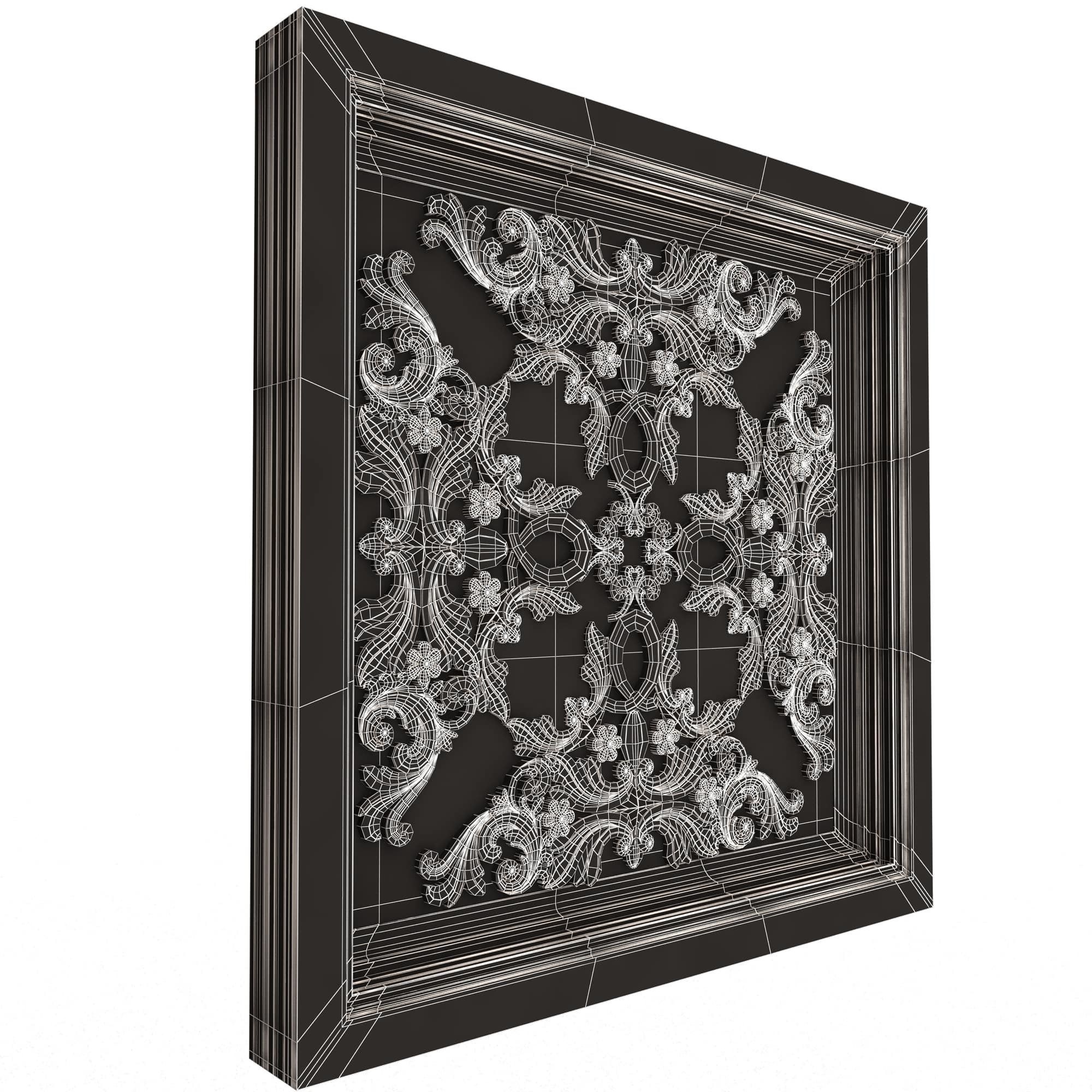 Collection of Ceiling Tiles 02 Low-poly 3D model_100