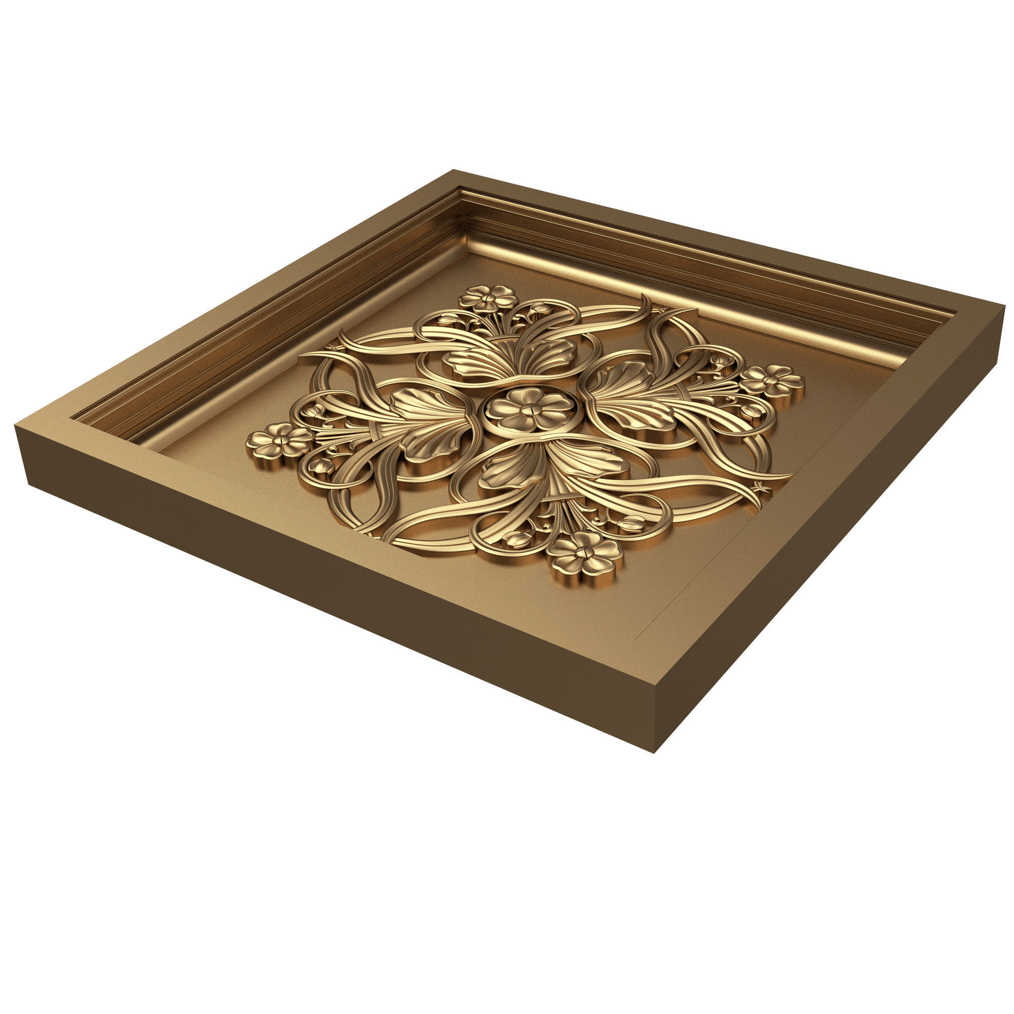 Collection of Ceiling Tiles 02 Low-poly 3D model_12