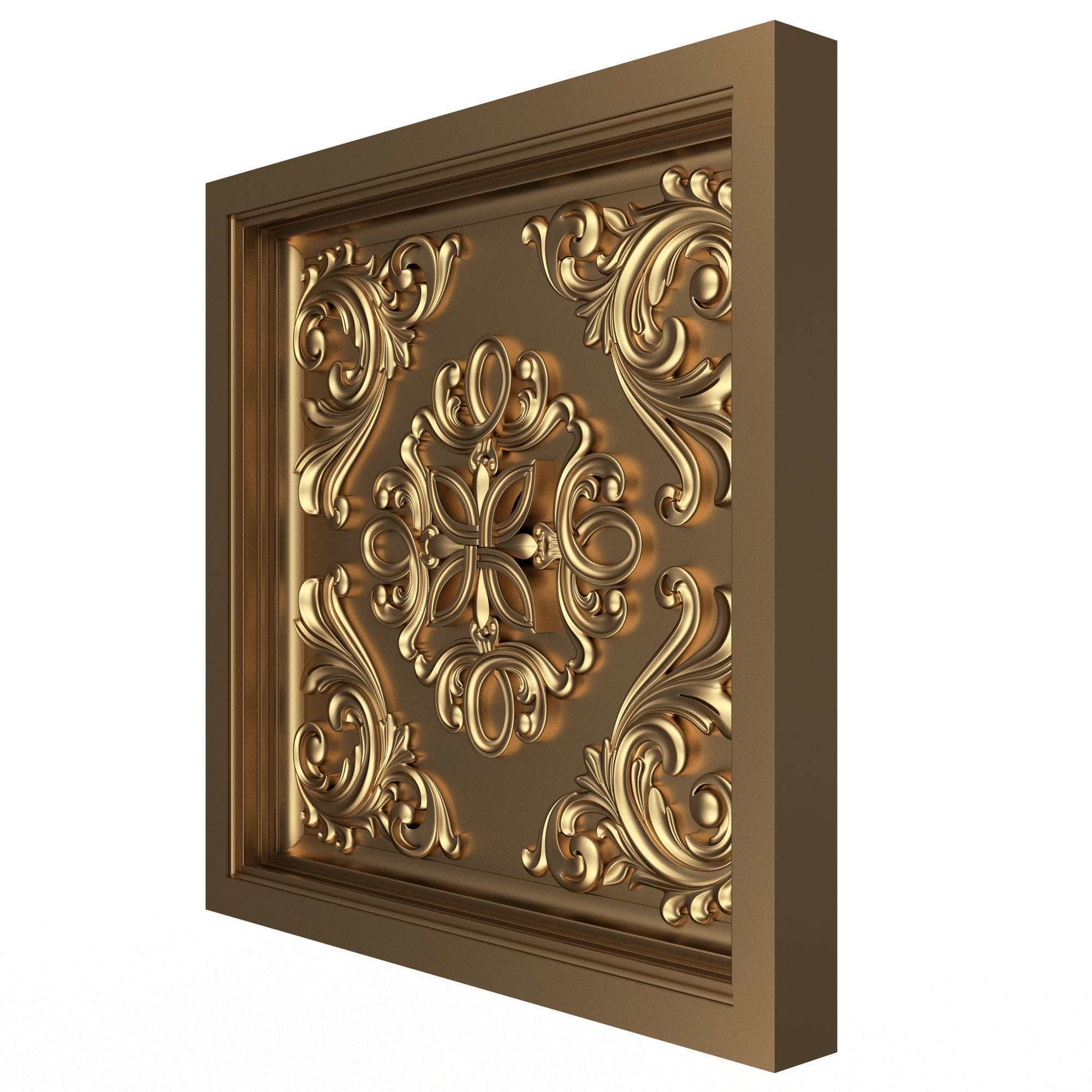 Collection of Ceiling Tiles 02 Low-poly 3D model_21