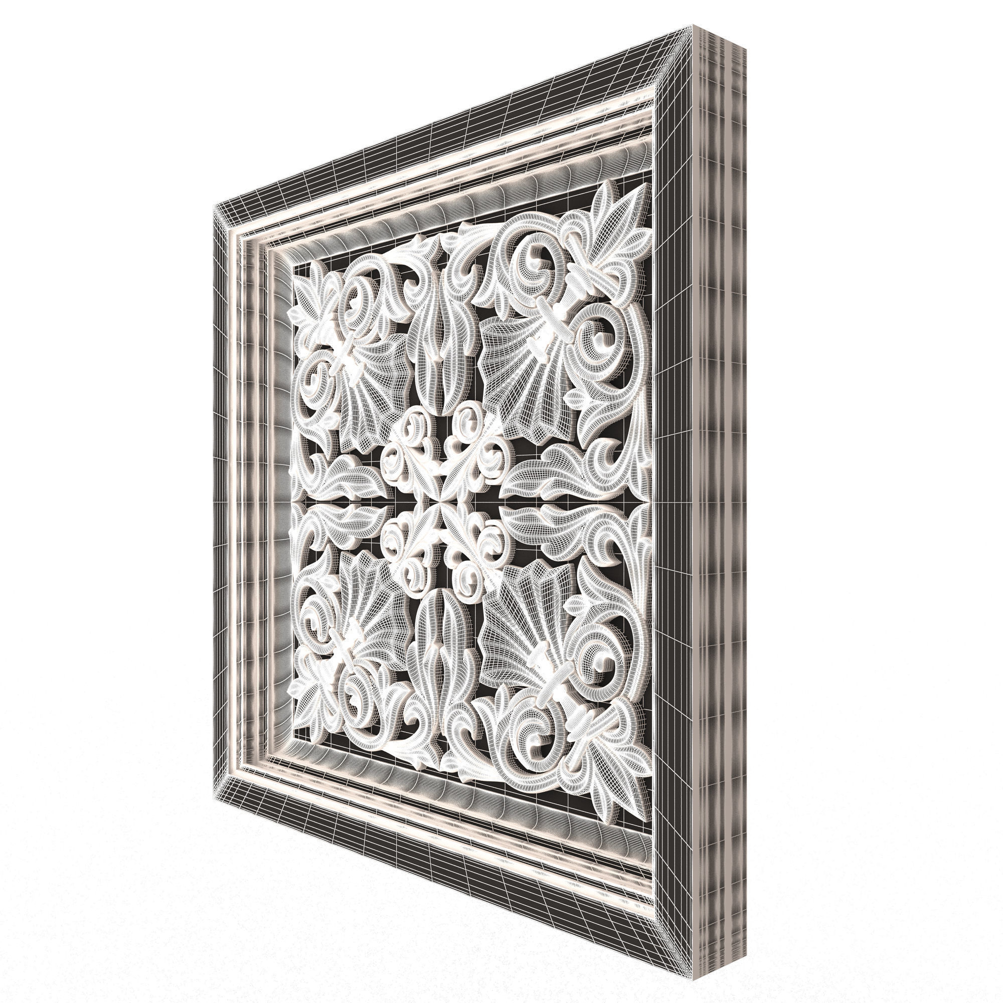 Collection of Ceiling Tiles 02 Low-poly 3D model_39