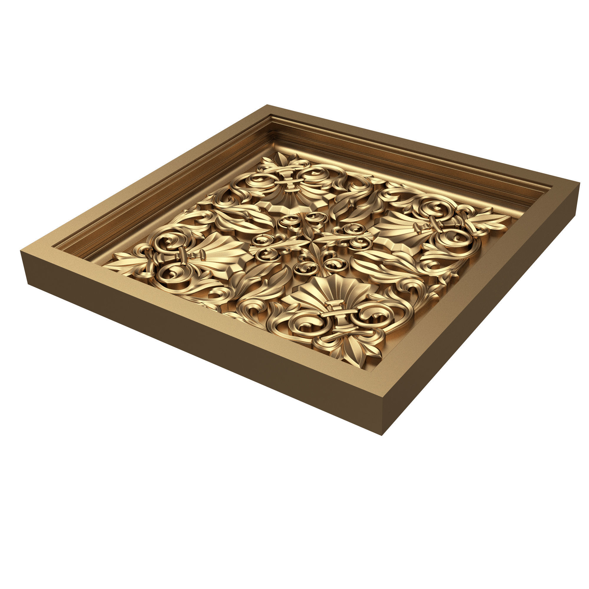 Collection of Ceiling Tiles 02 Low-poly 3D model_6