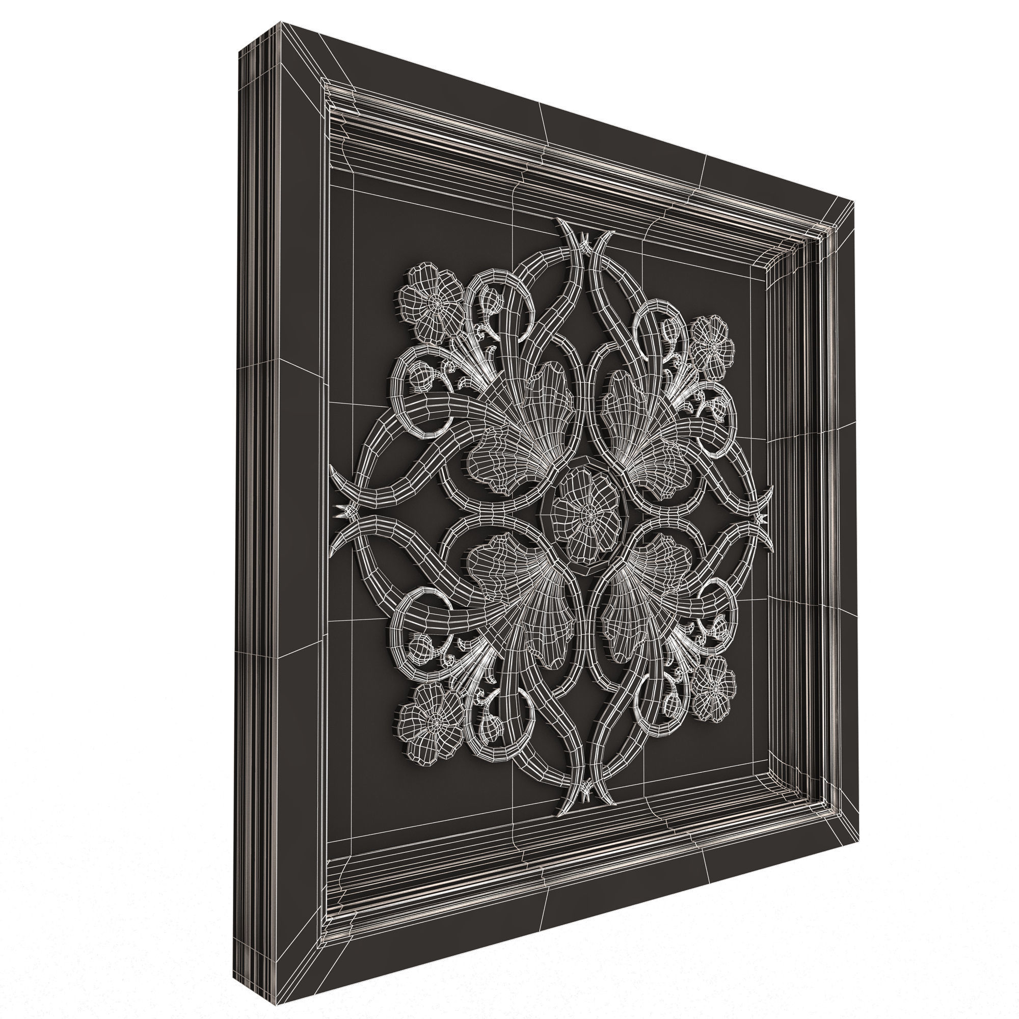 Collection of Ceiling Tiles 02 Low-poly 3D model_82