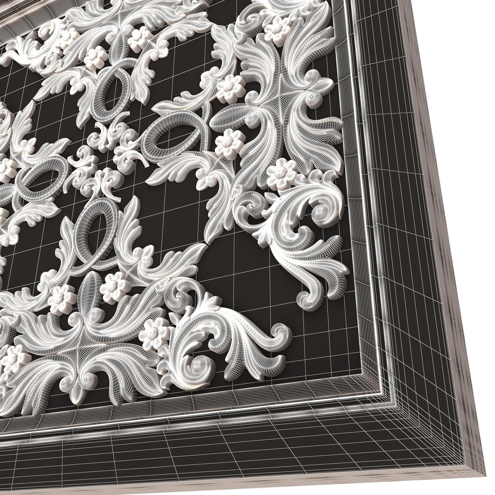 Collection of Ceiling Tiles 02 Low-poly 3D model_65