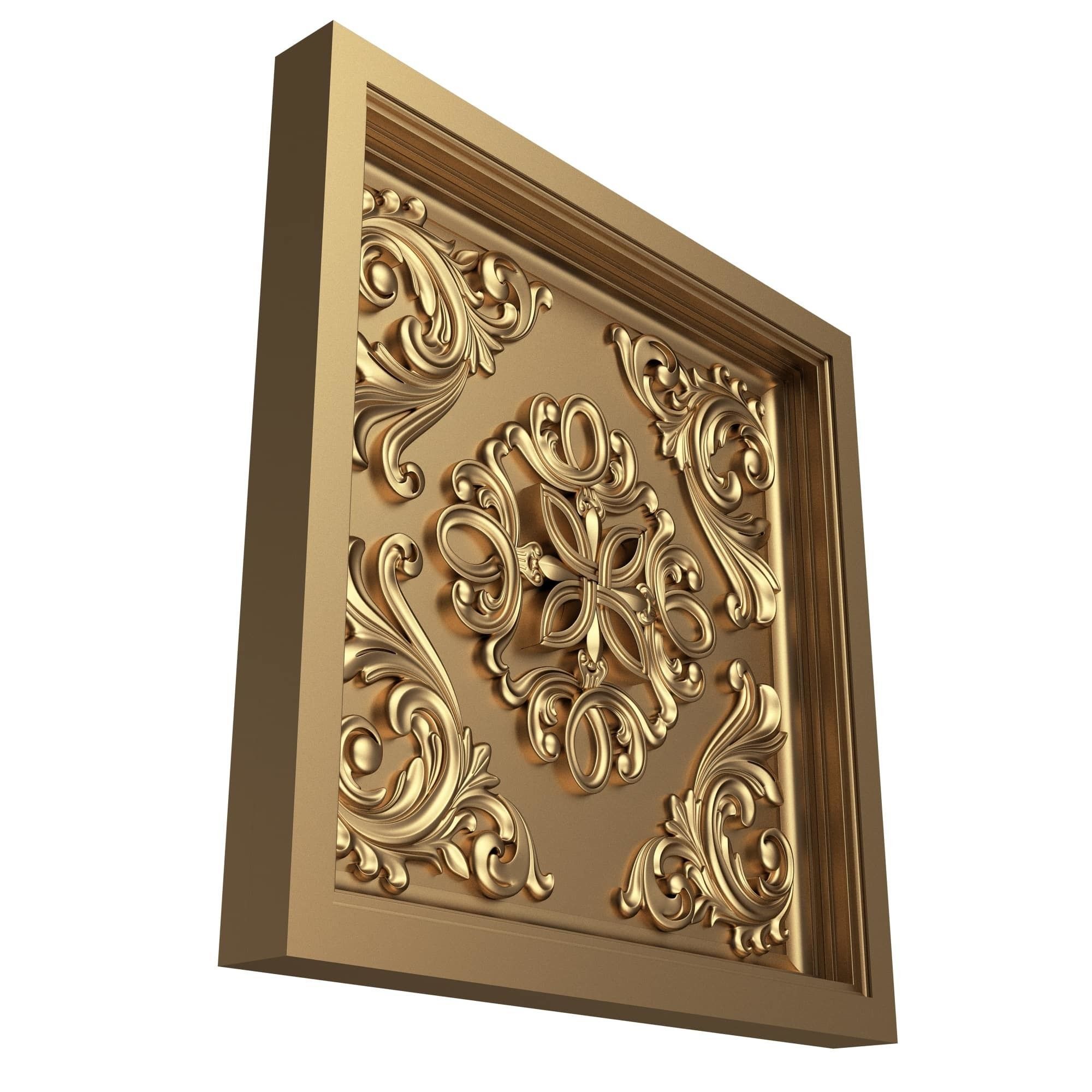Collection of Ceiling Tiles 02 Low-poly 3D model_22