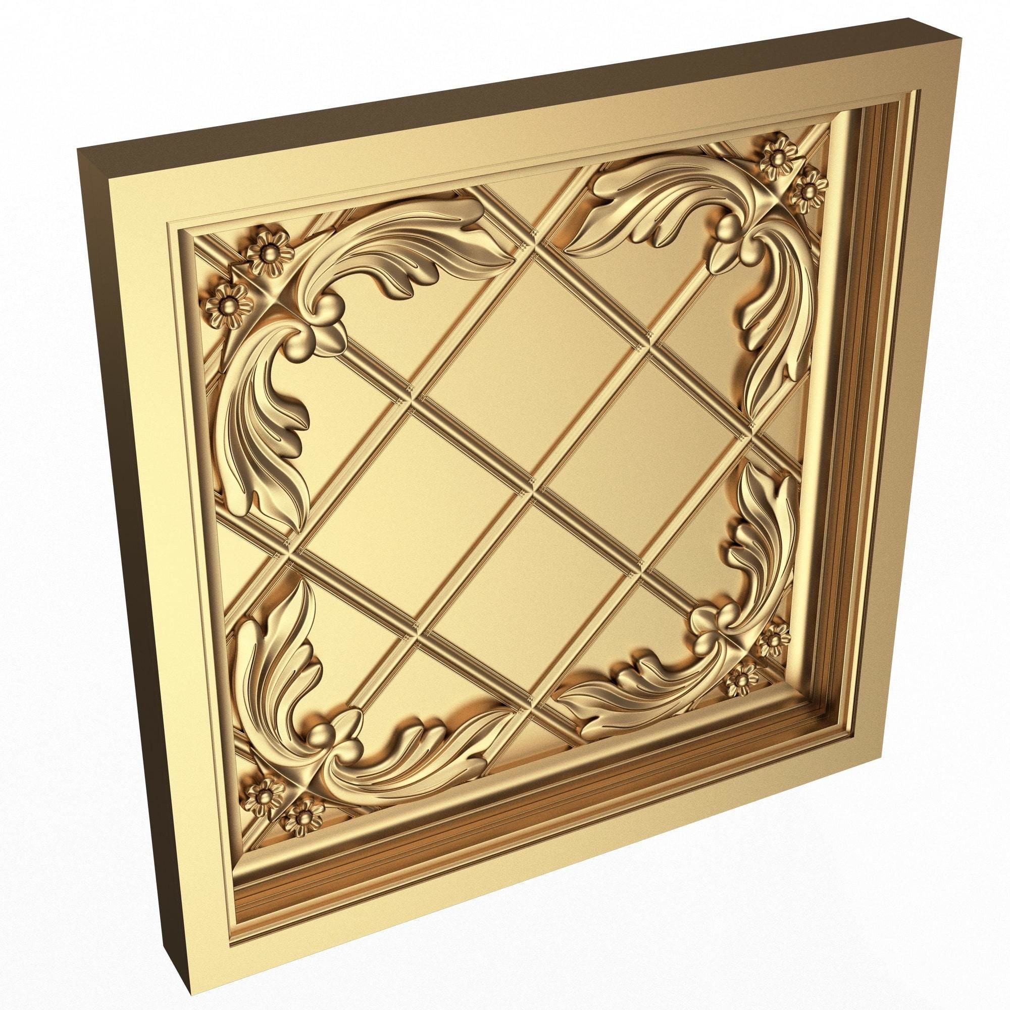 Collection of Ceiling Tiles 02 Low-poly 3D model_32