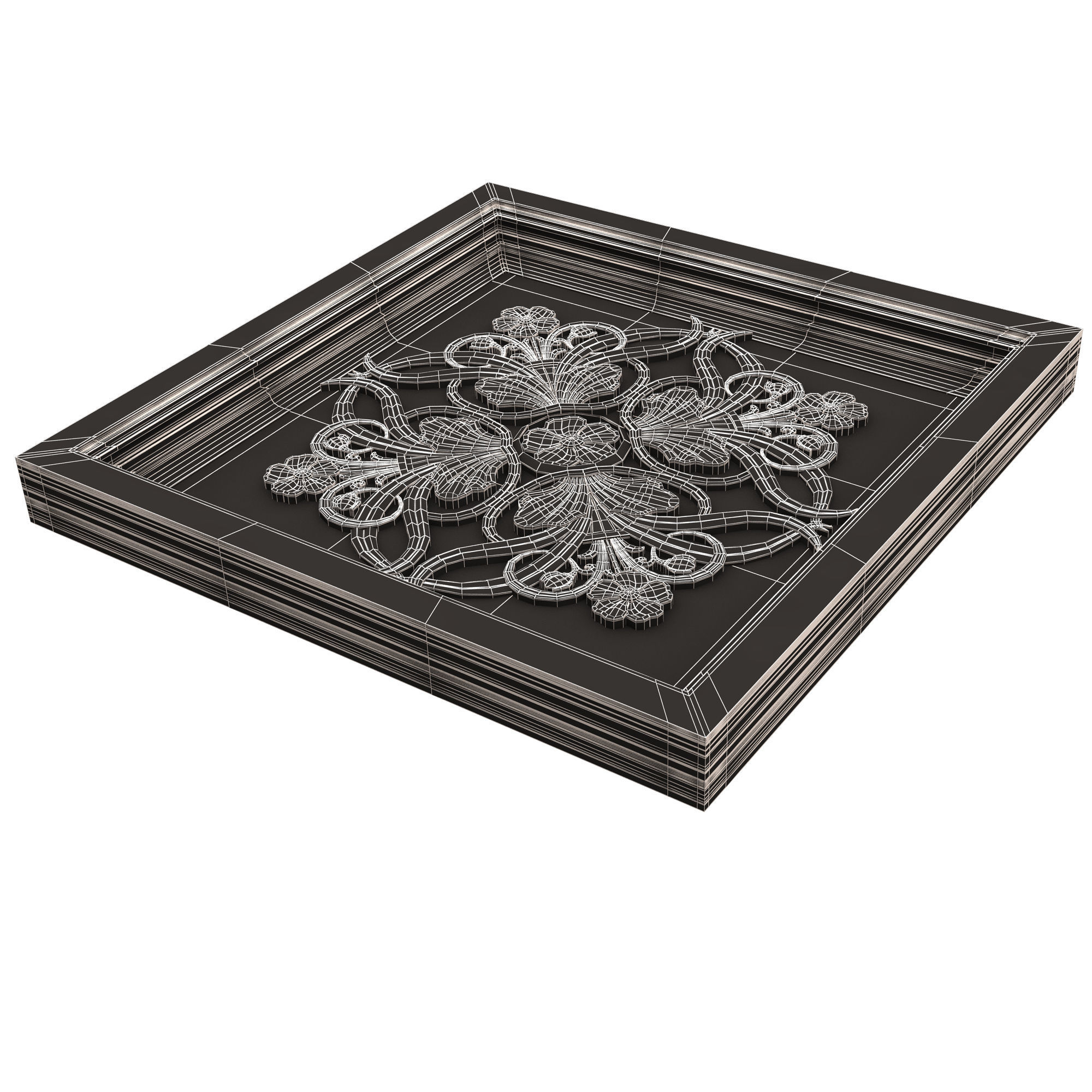 Collection of Ceiling Tiles 02 Low-poly 3D model_84