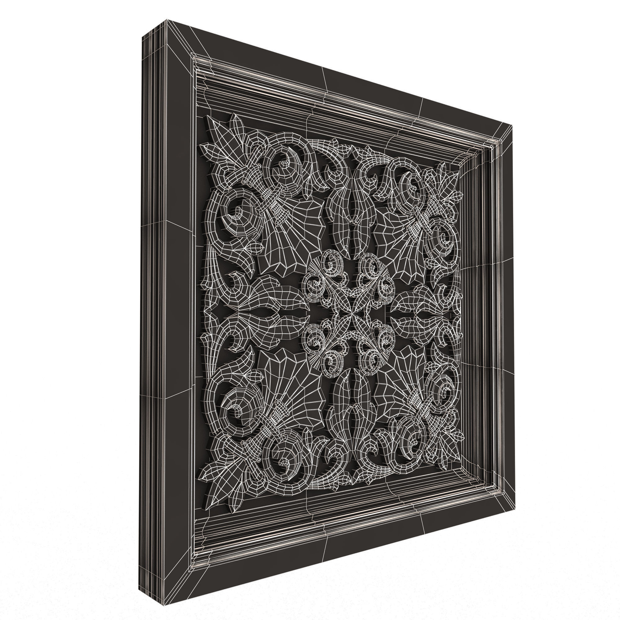 Collection of Ceiling Tiles 02 Low-poly 3D model_76