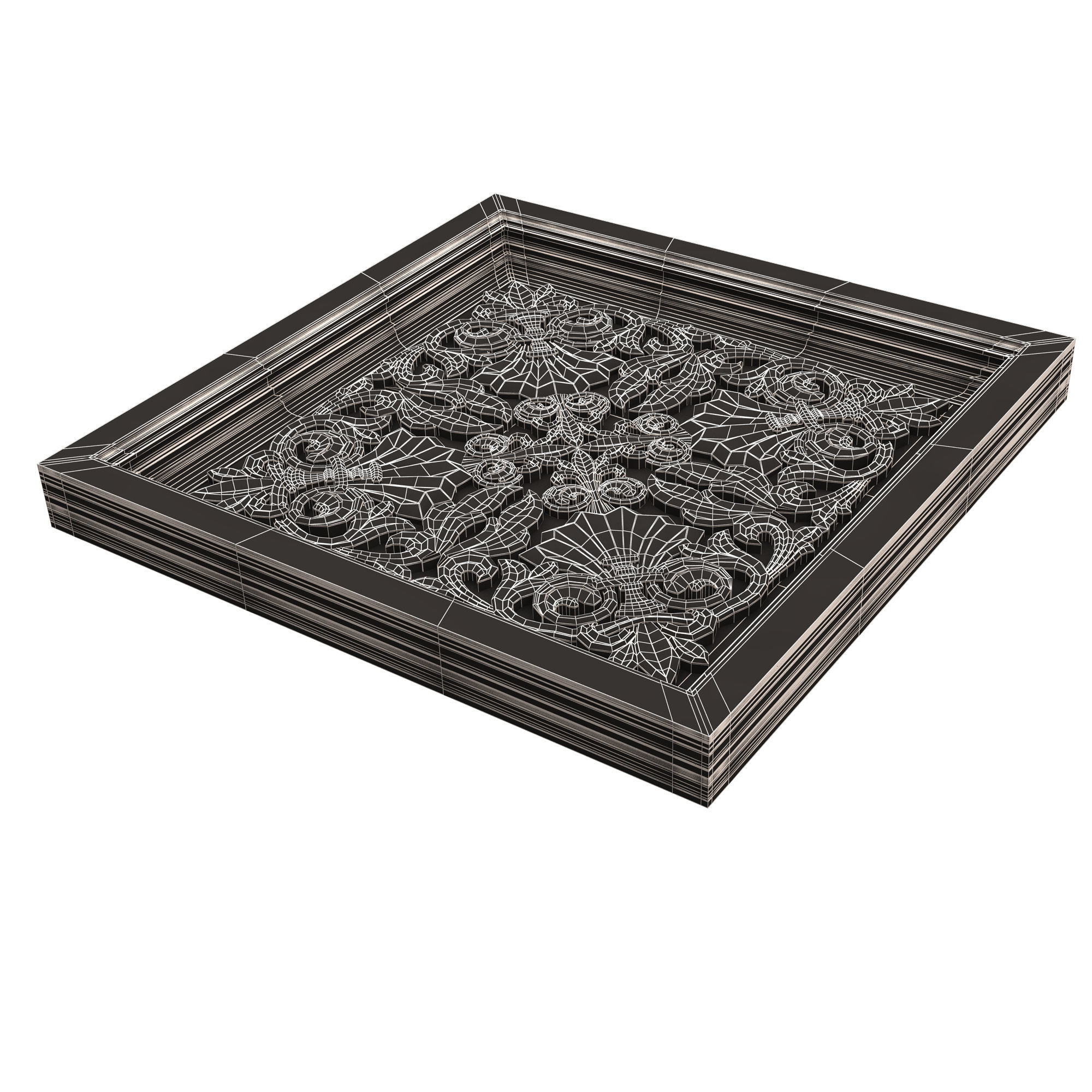 Collection of Ceiling Tiles 02 Low-poly 3D model_78