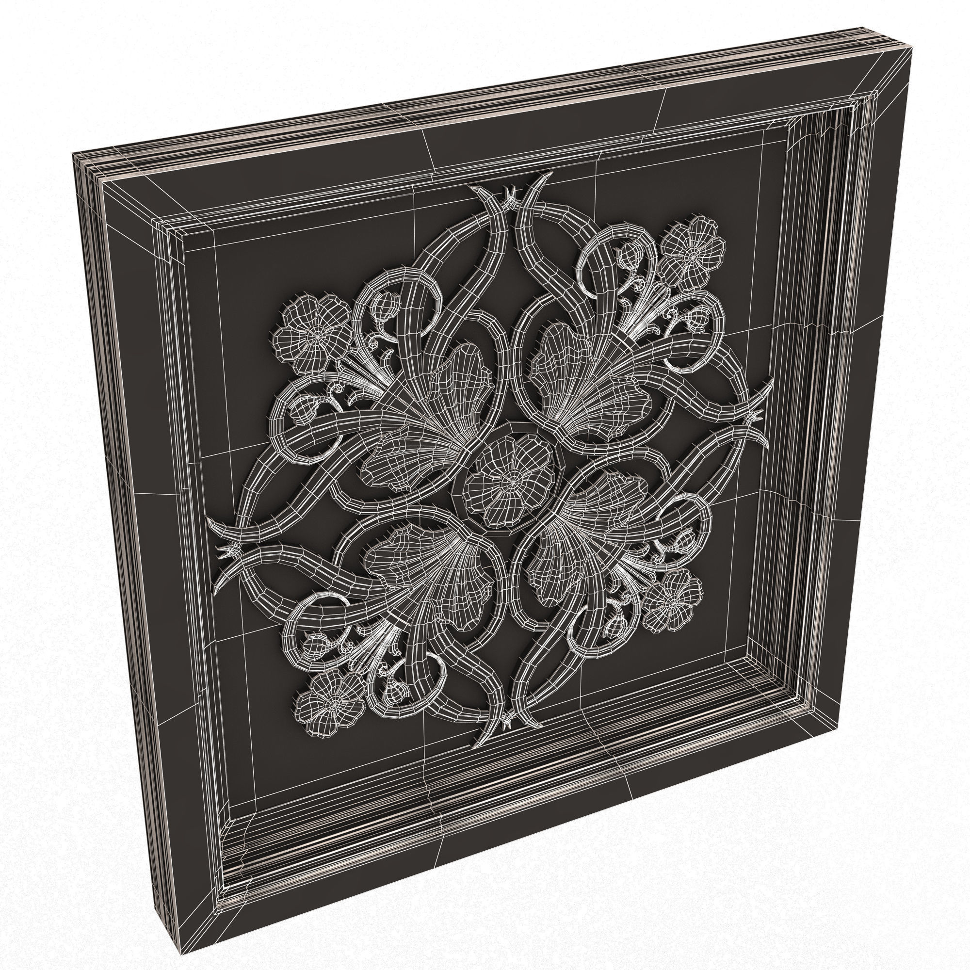 Collection of Ceiling Tiles 02 Low-poly 3D model_80