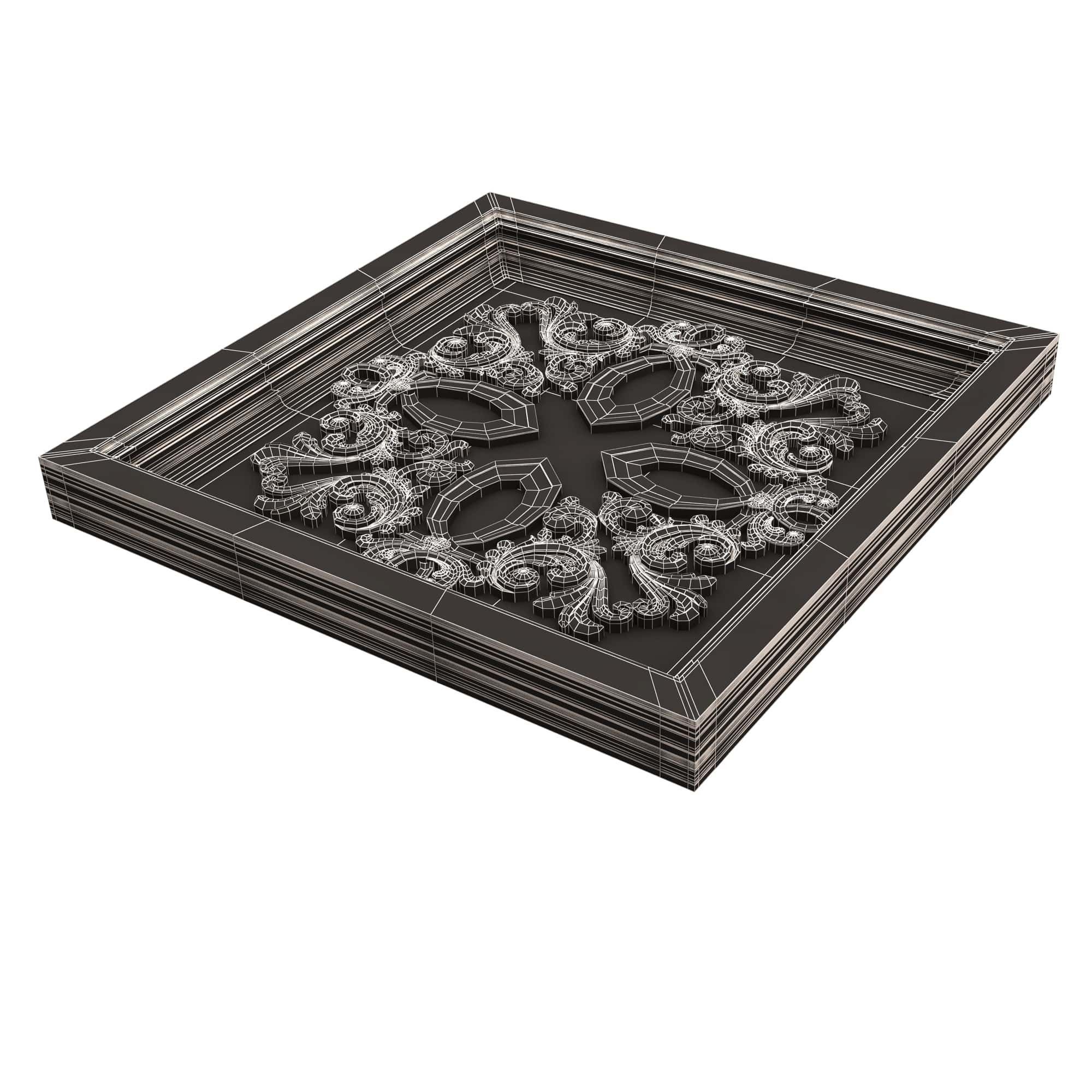 Collection of Ceiling Tiles 02 Low-poly 3D model_90