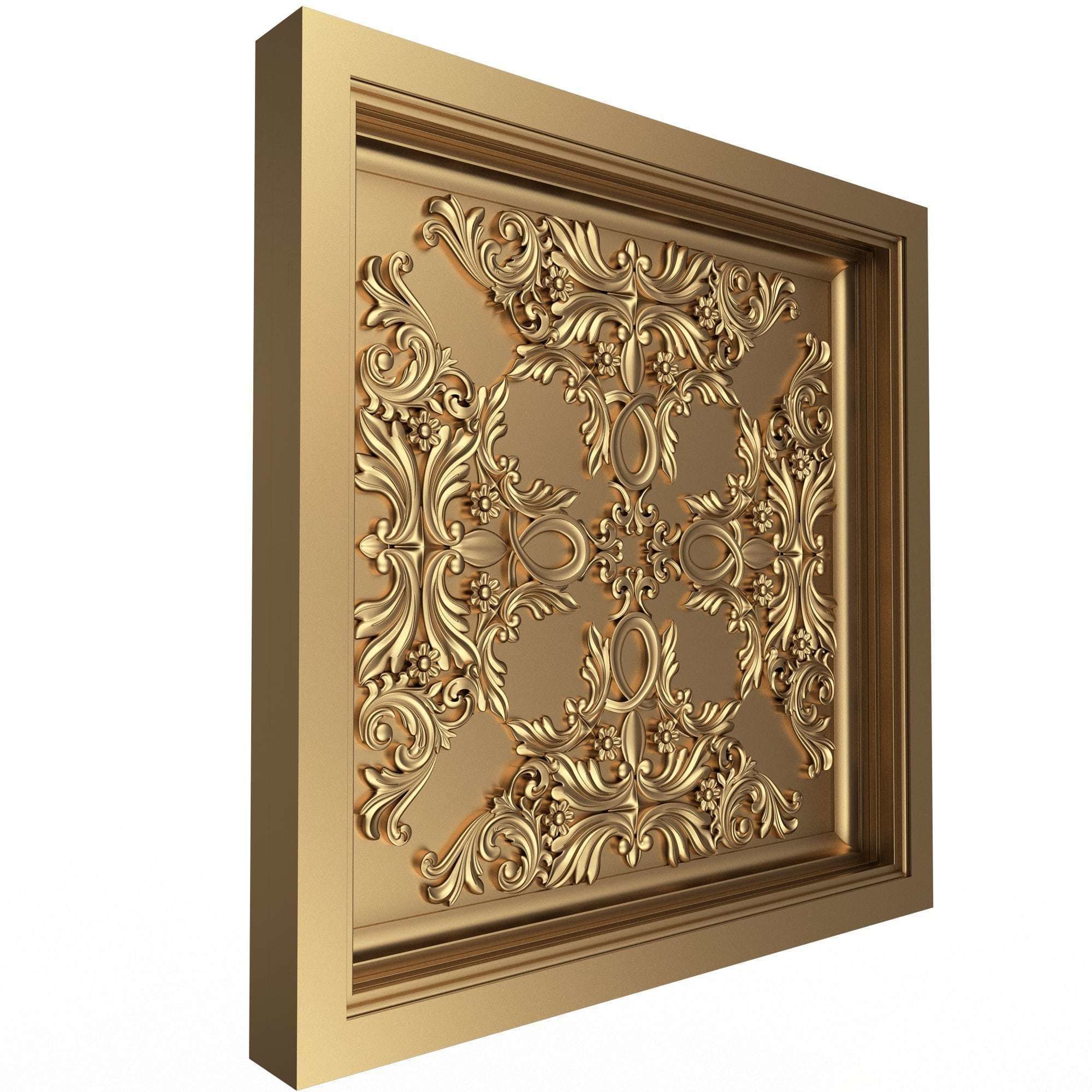 Collection of Ceiling Tiles 02 Low-poly 3D model_28