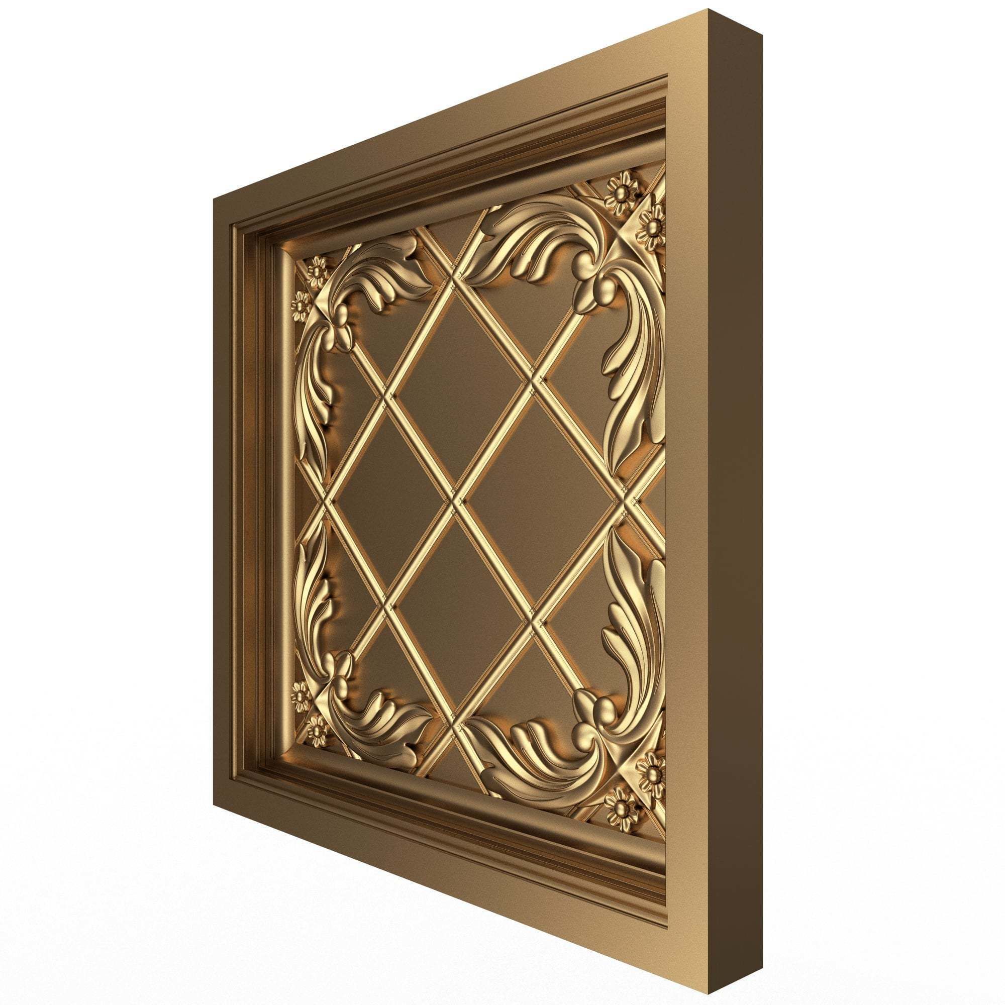 Collection of Ceiling Tiles 02 Low-poly 3D model_33