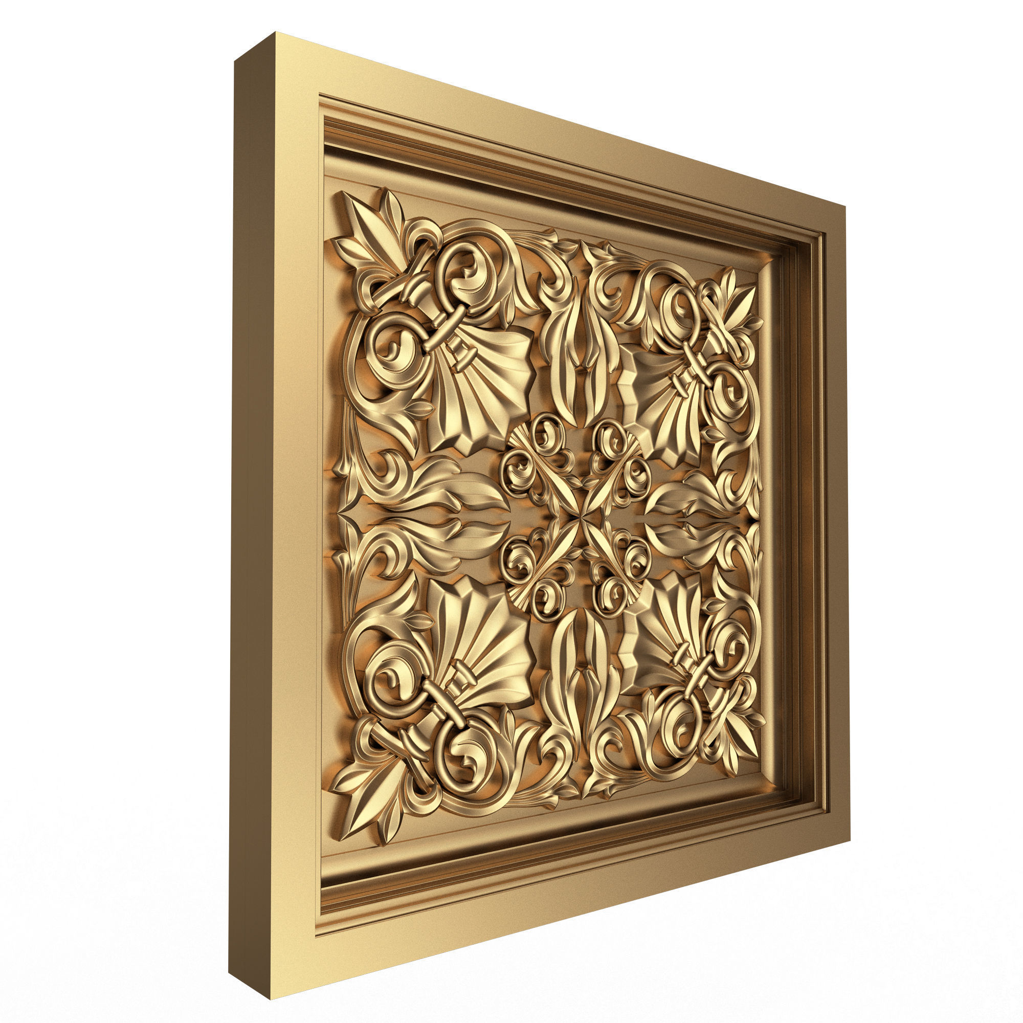 Collection of Ceiling Tiles 02 Low-poly 3D model_4