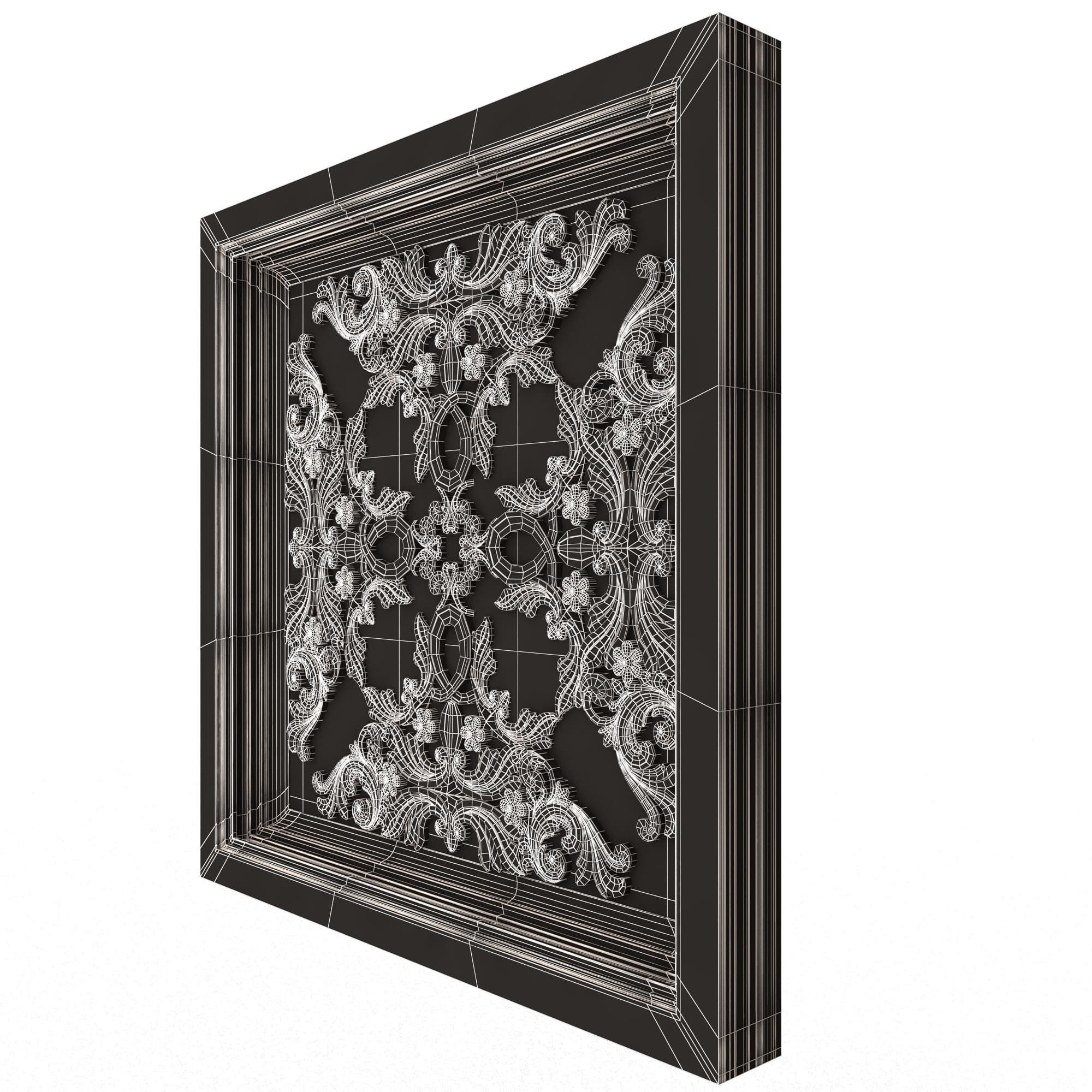 Collection of Ceiling Tiles 02 Low-poly 3D model_99