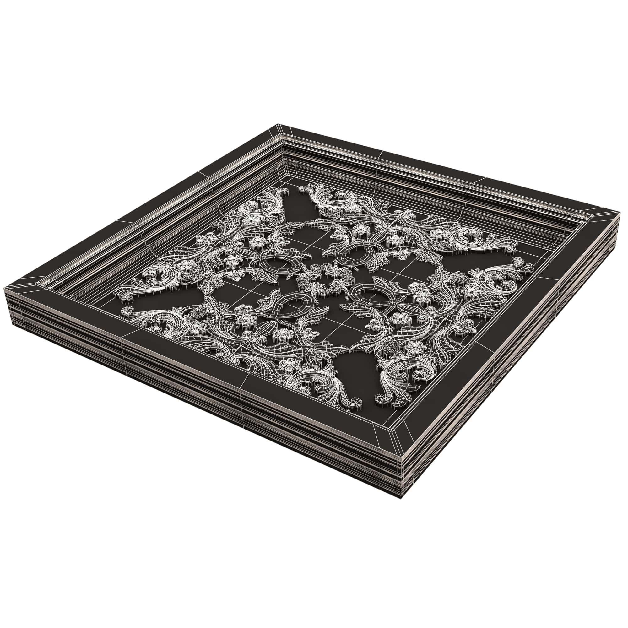 Collection of Ceiling Tiles 02 Low-poly 3D model_102