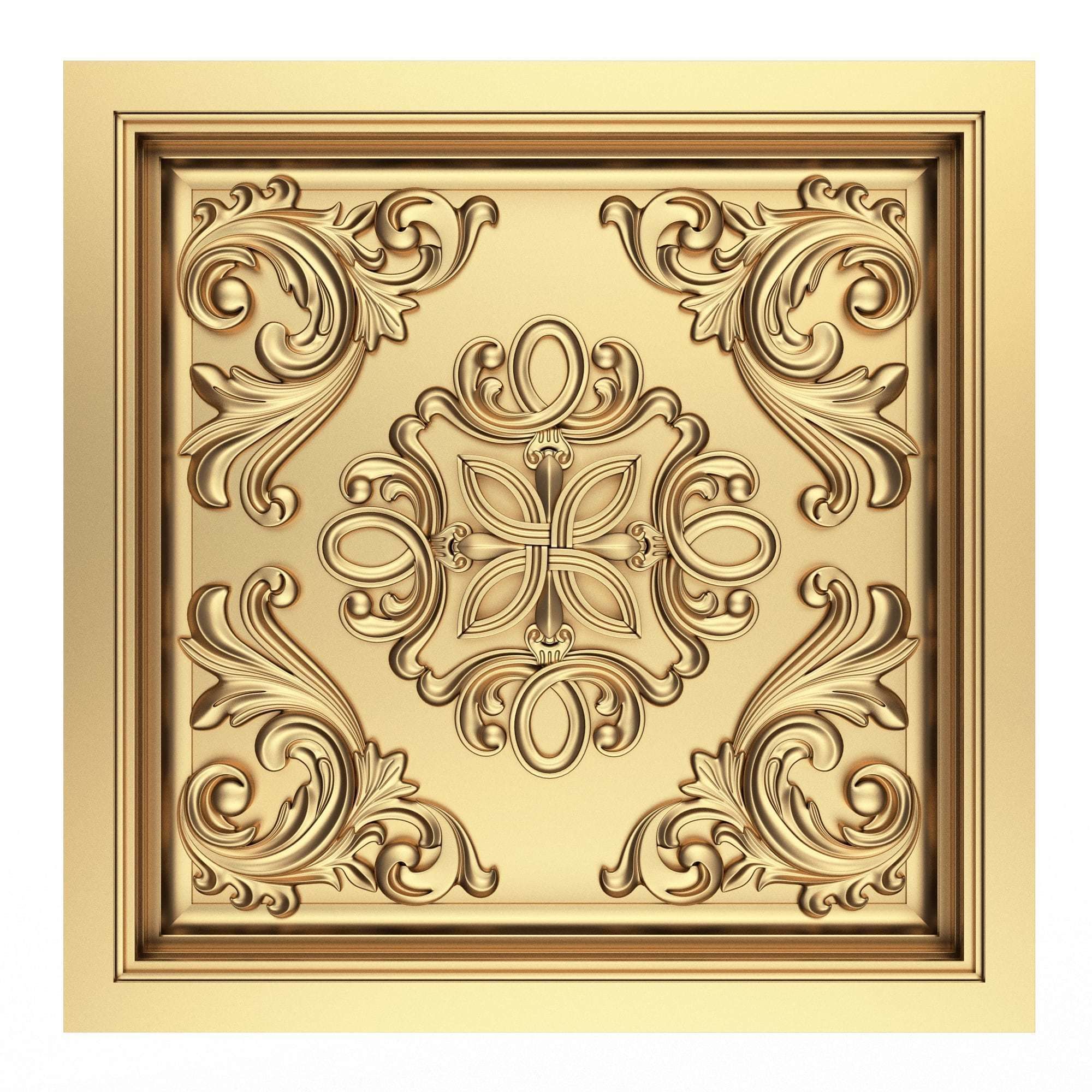 Collection of Ceiling Tiles 02 Low-poly 3D model_19