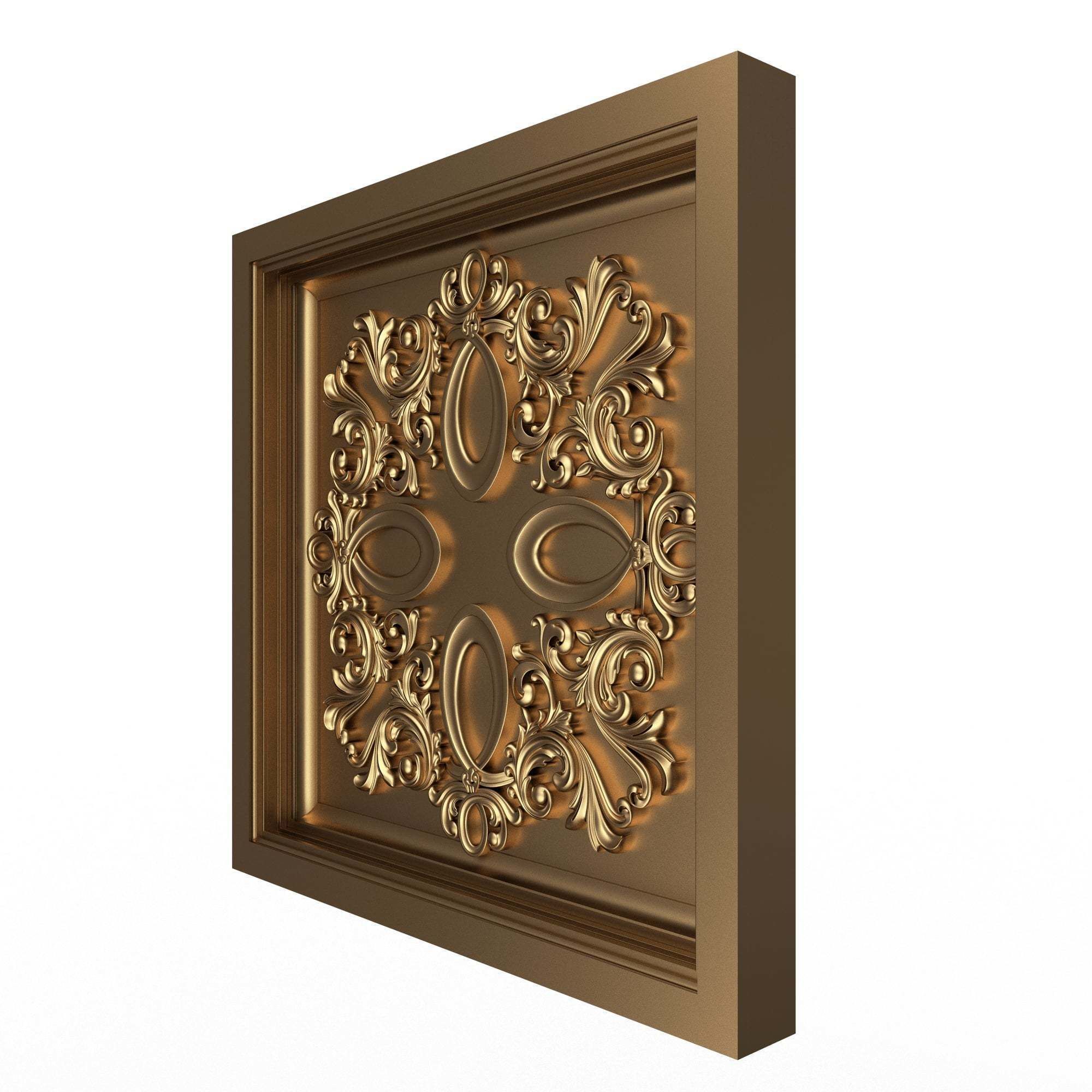 Collection of Ceiling Tiles 02 Low-poly 3D model_15