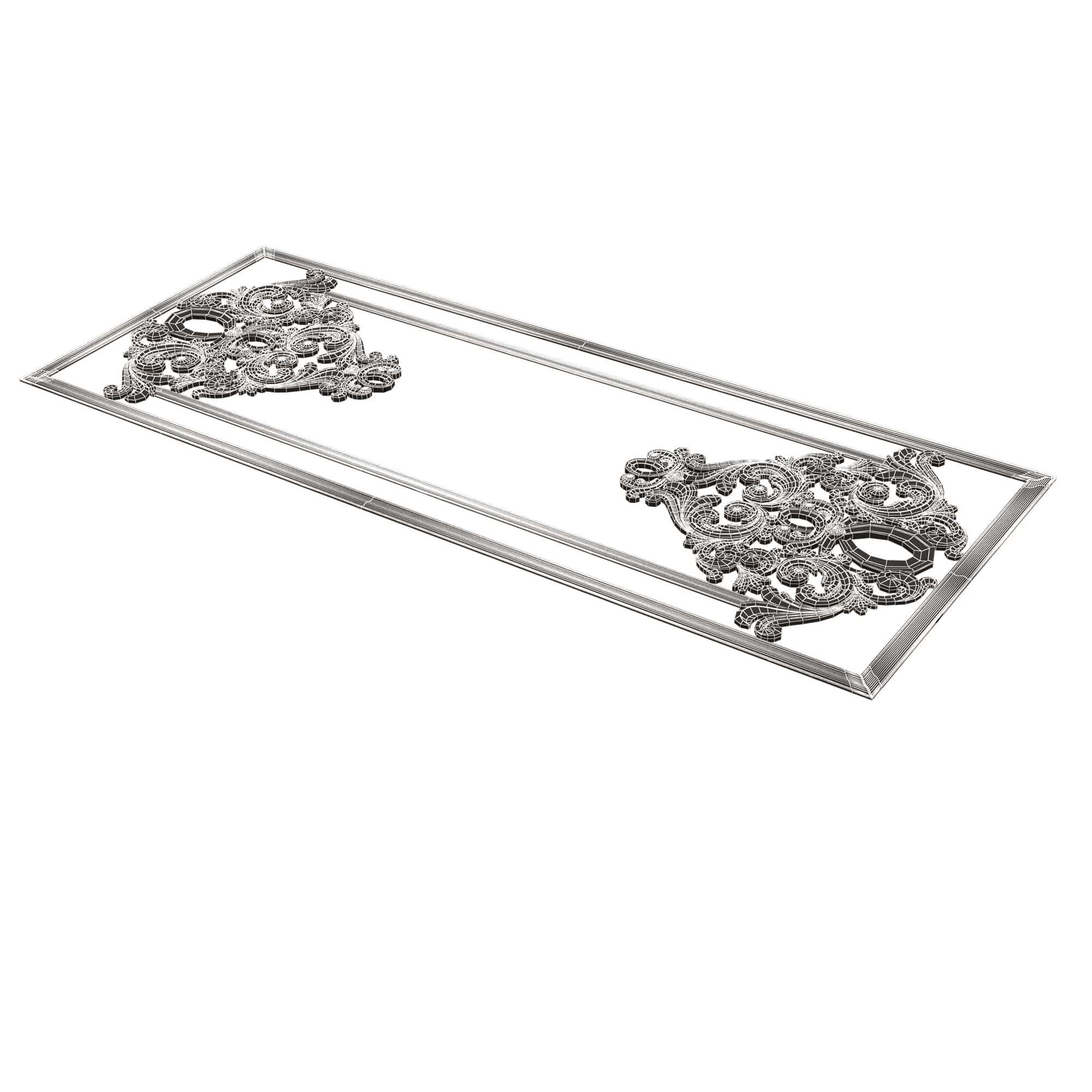 Collection of Boiserie Decoration Panels 02 Low-poly 3D model_101