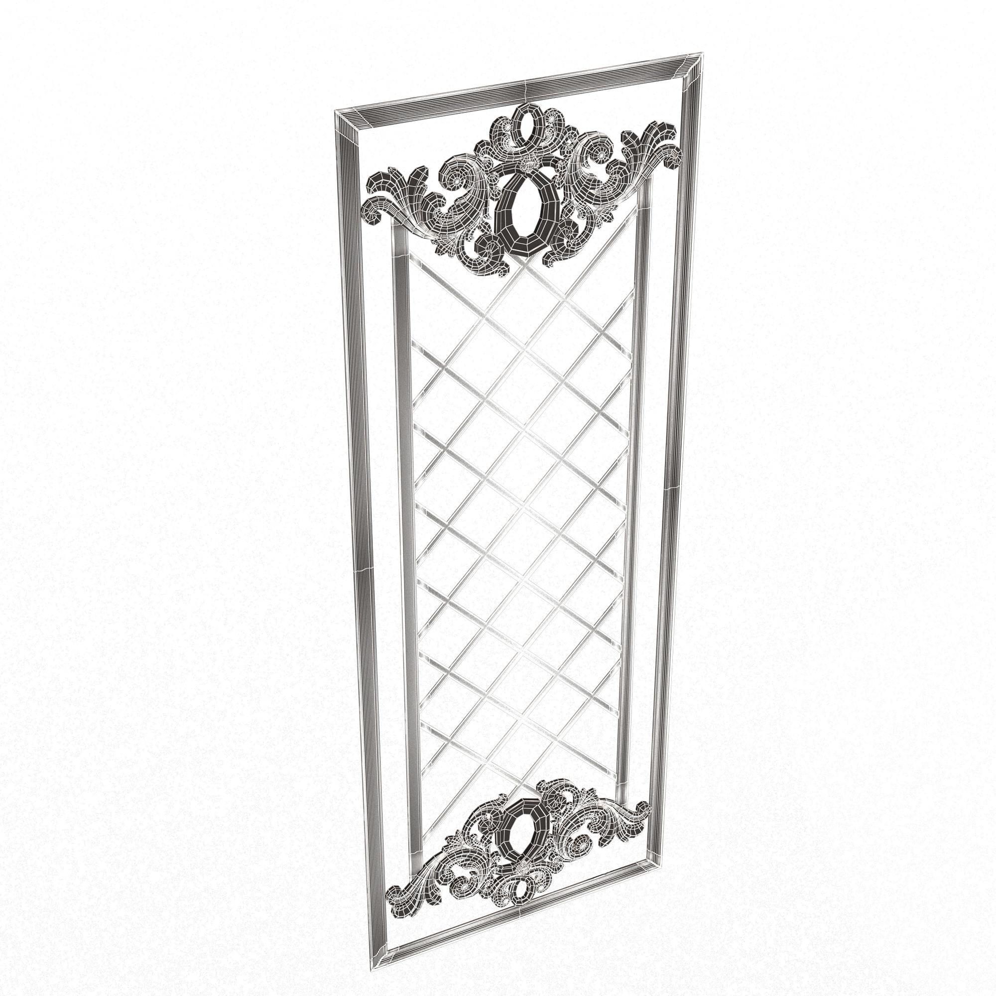 Collection of Boiserie Decoration Panels 02 Low-poly 3D model_103