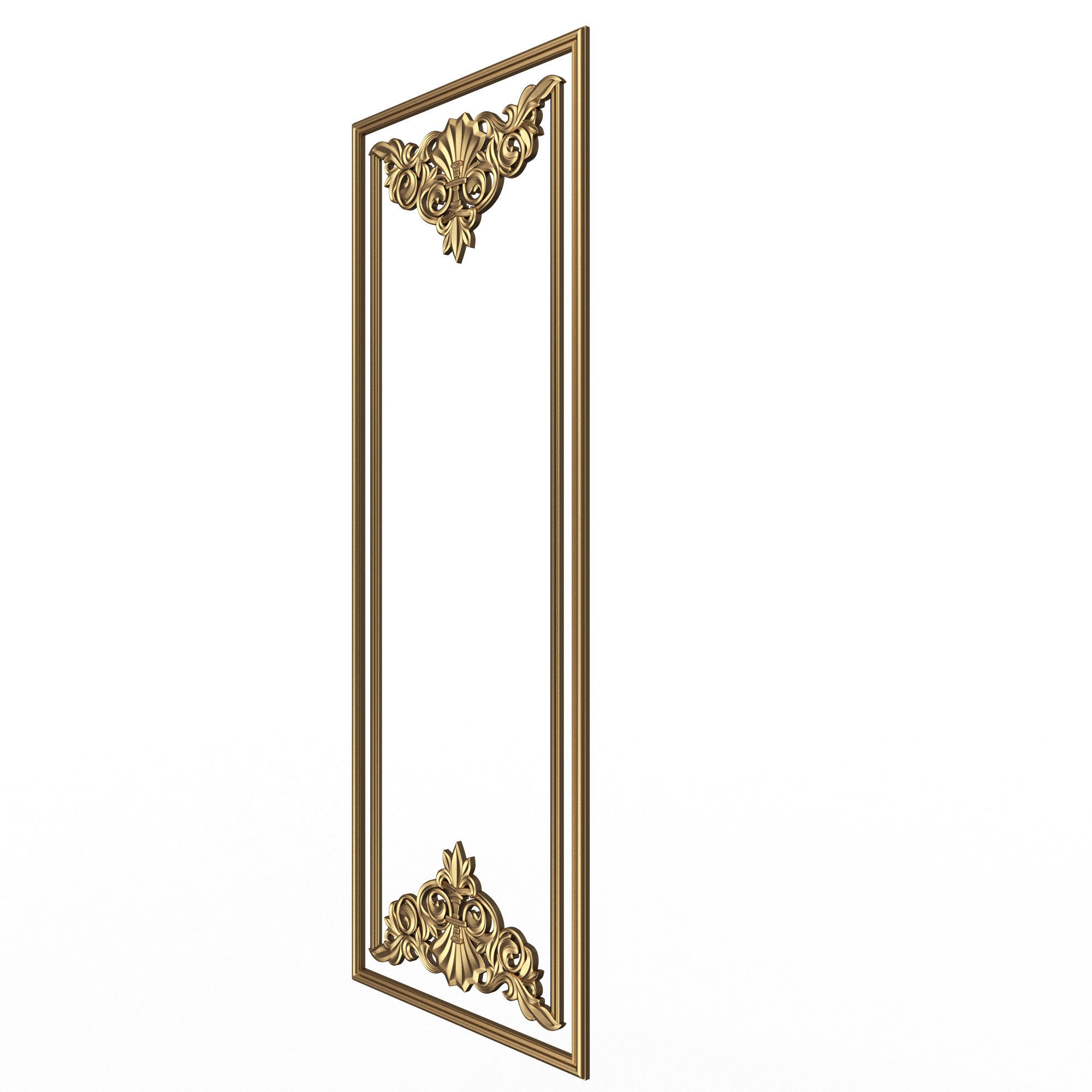 Collection of Boiserie Decoration Panels 02 Low-poly 3D model_63