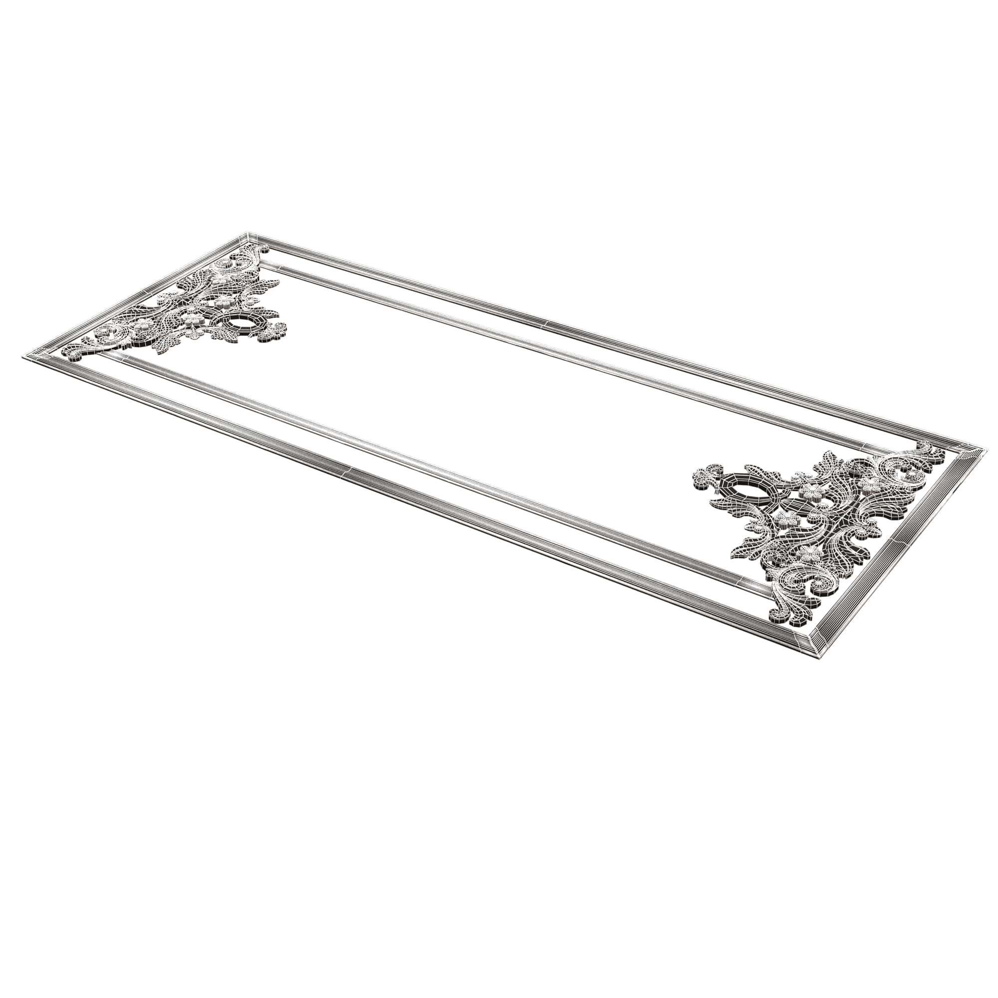 Collection of Boiserie Decoration Panels 02 Low-poly 3D model_125