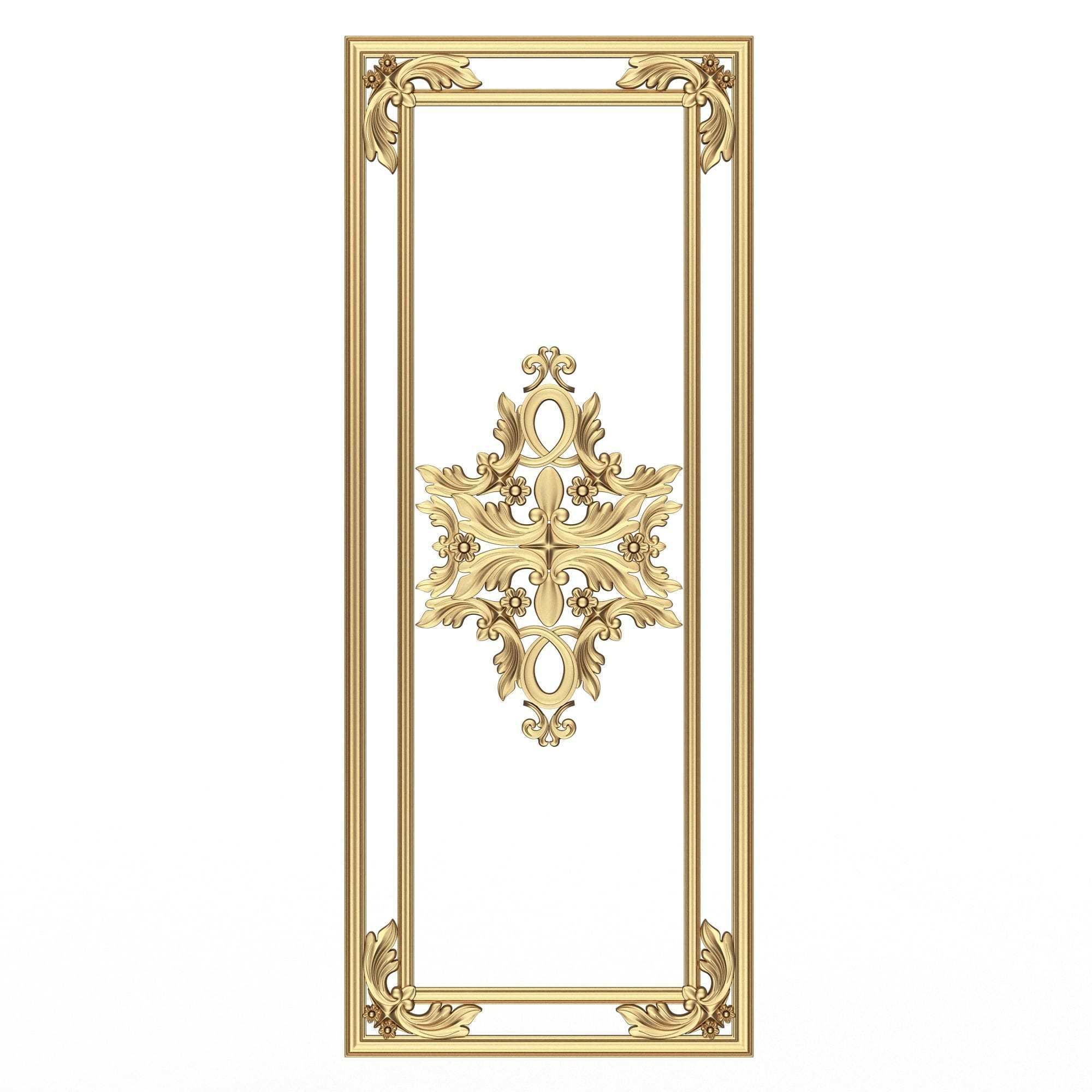 Collection of Boiserie Decoration Panels 02 Low-poly 3D model_55