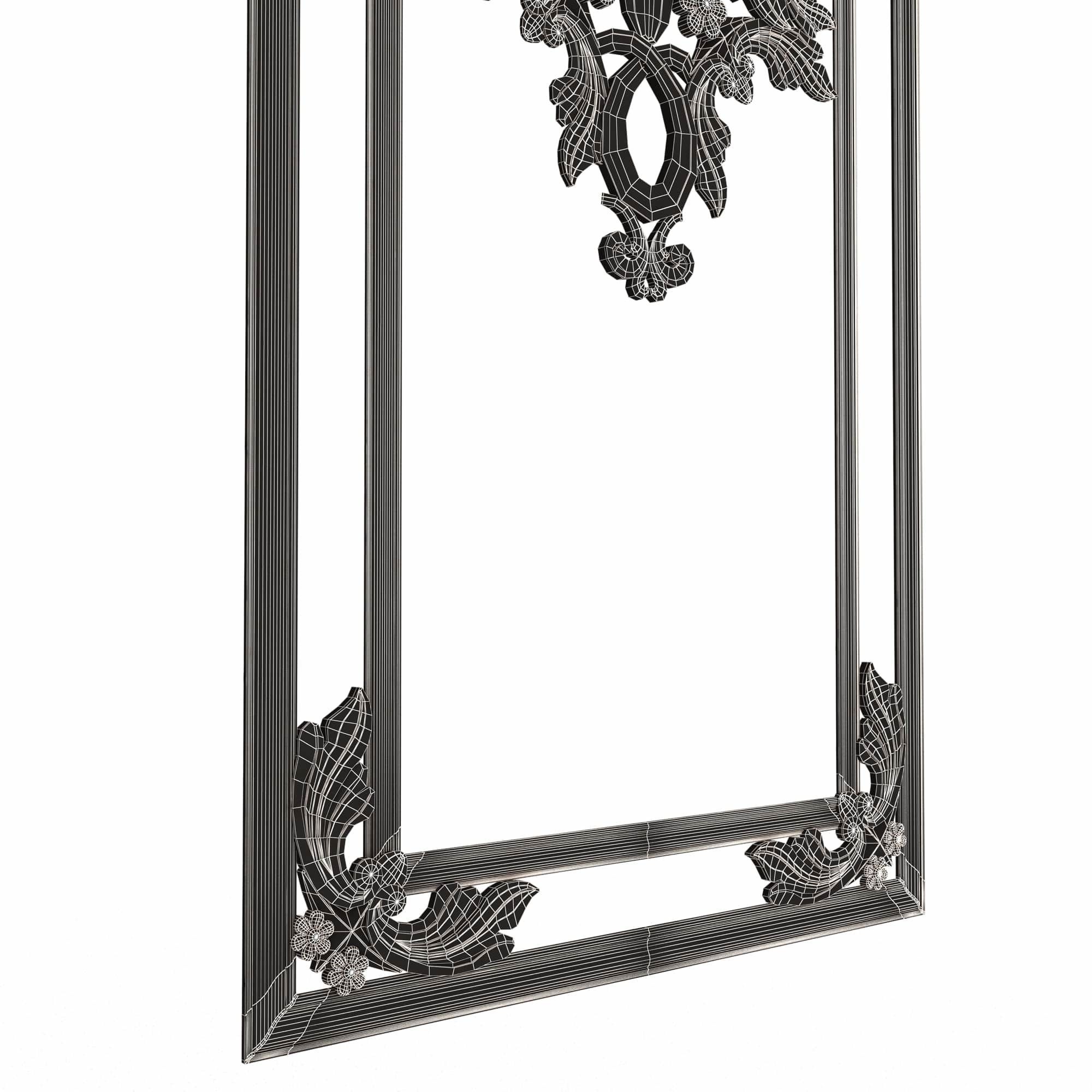 Collection of Boiserie Decoration Panels 02 Low-poly 3D model_129