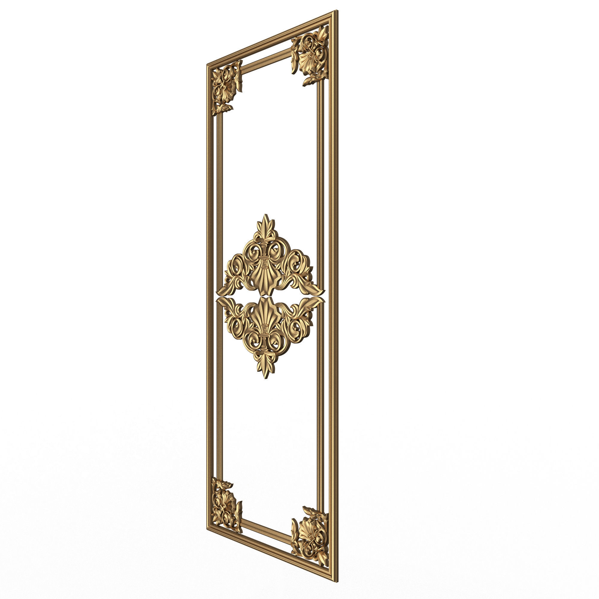 Collection of Boiserie Decoration Panels 02 Low-poly 3D model_68