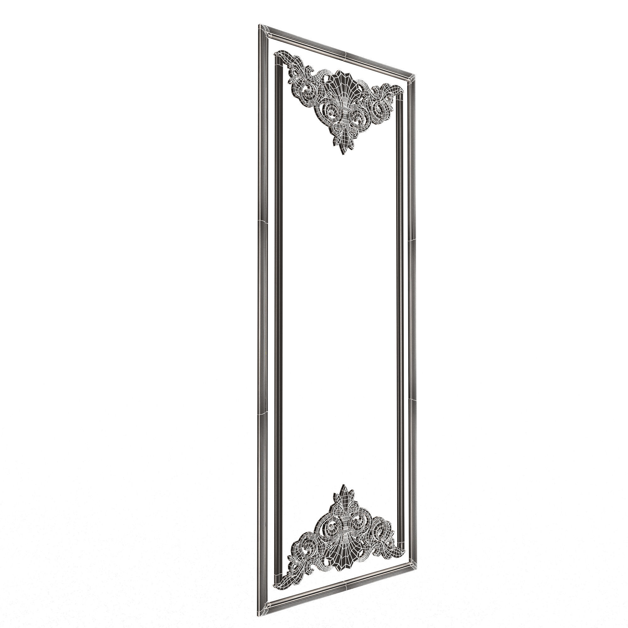 Collection of Boiserie Decoration Panels 02 Low-poly 3D model_135