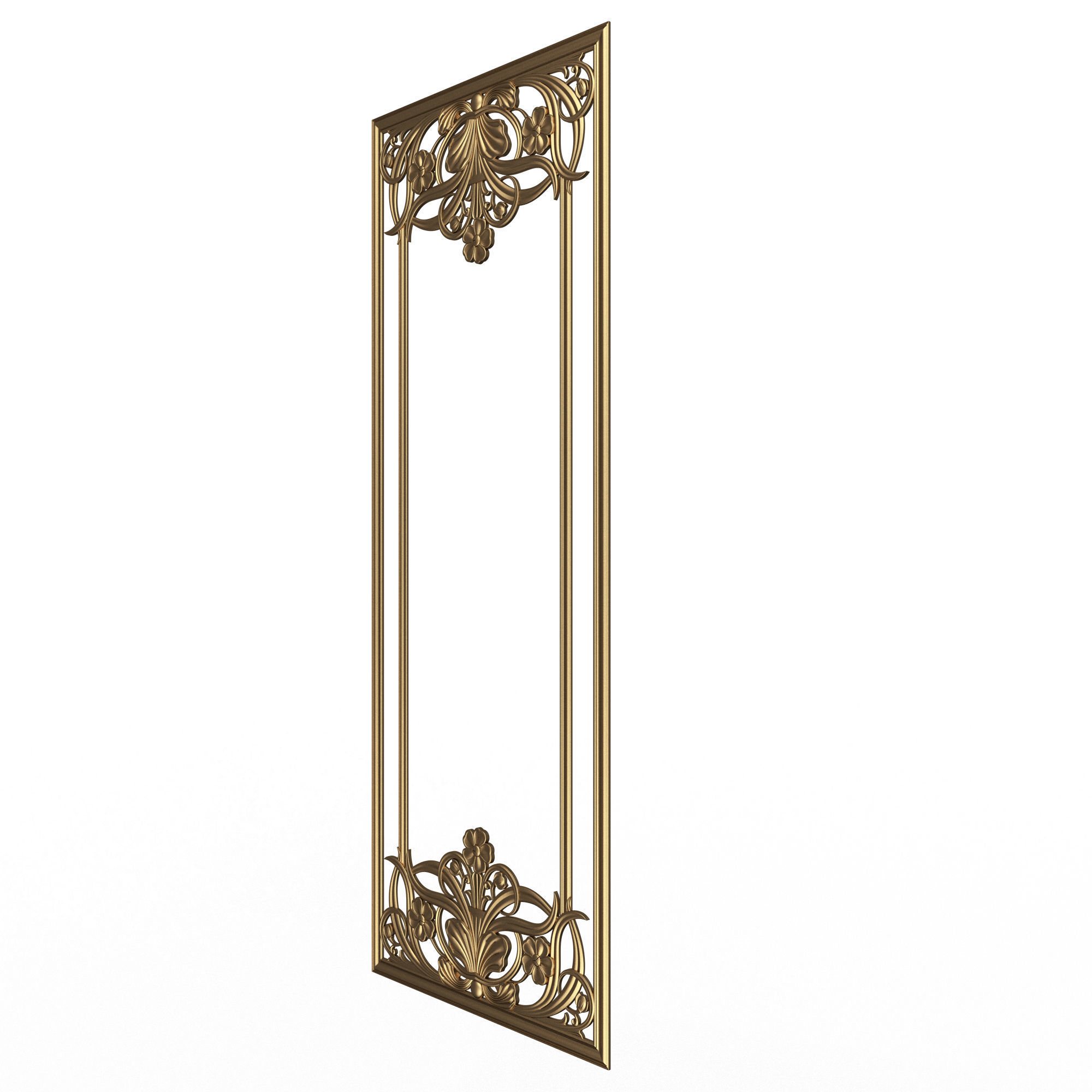 Collection of Boiserie Decoration Panels 02 Low-poly 3D model_9