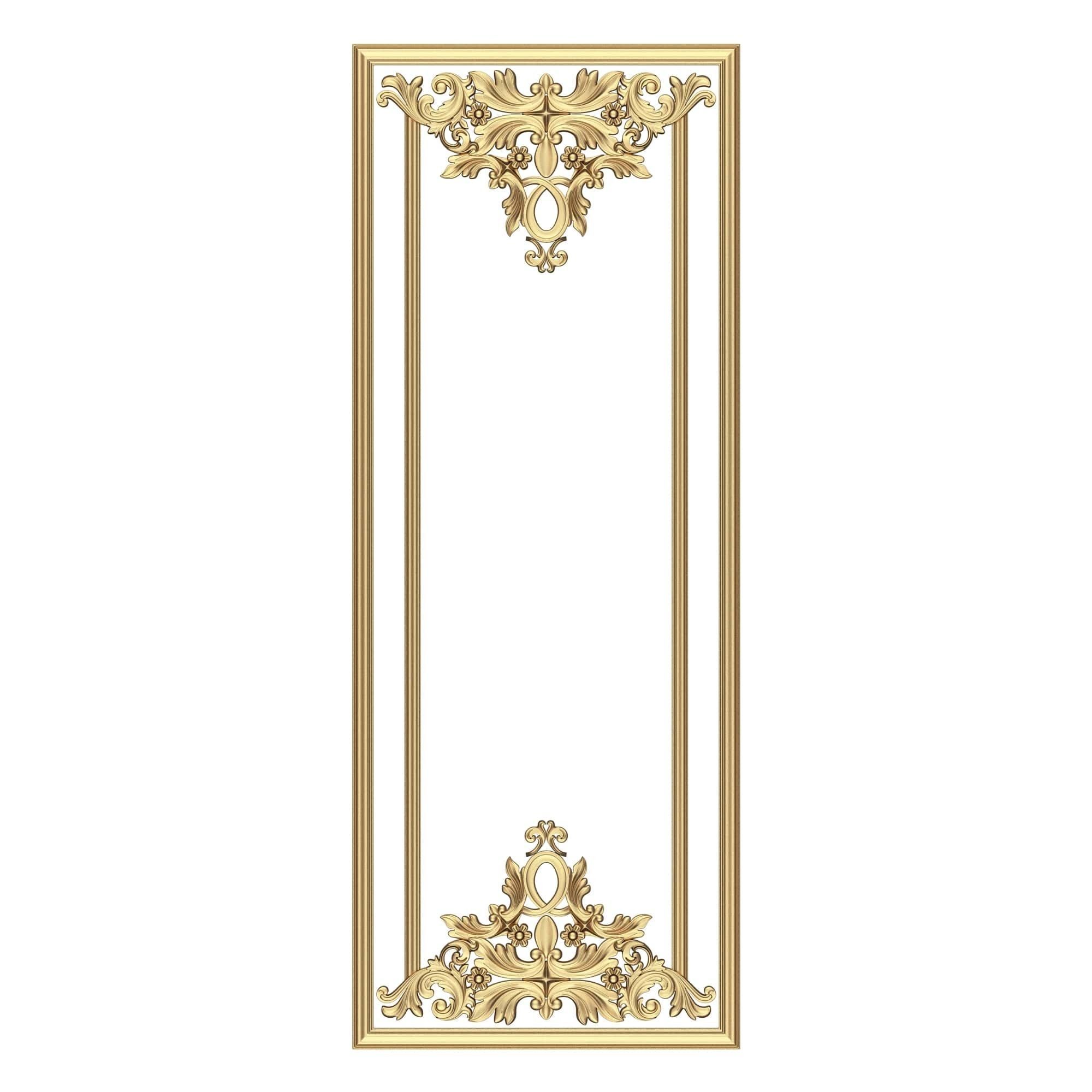 Collection of Boiserie Decoration Panels 02 Low-poly 3D model_49