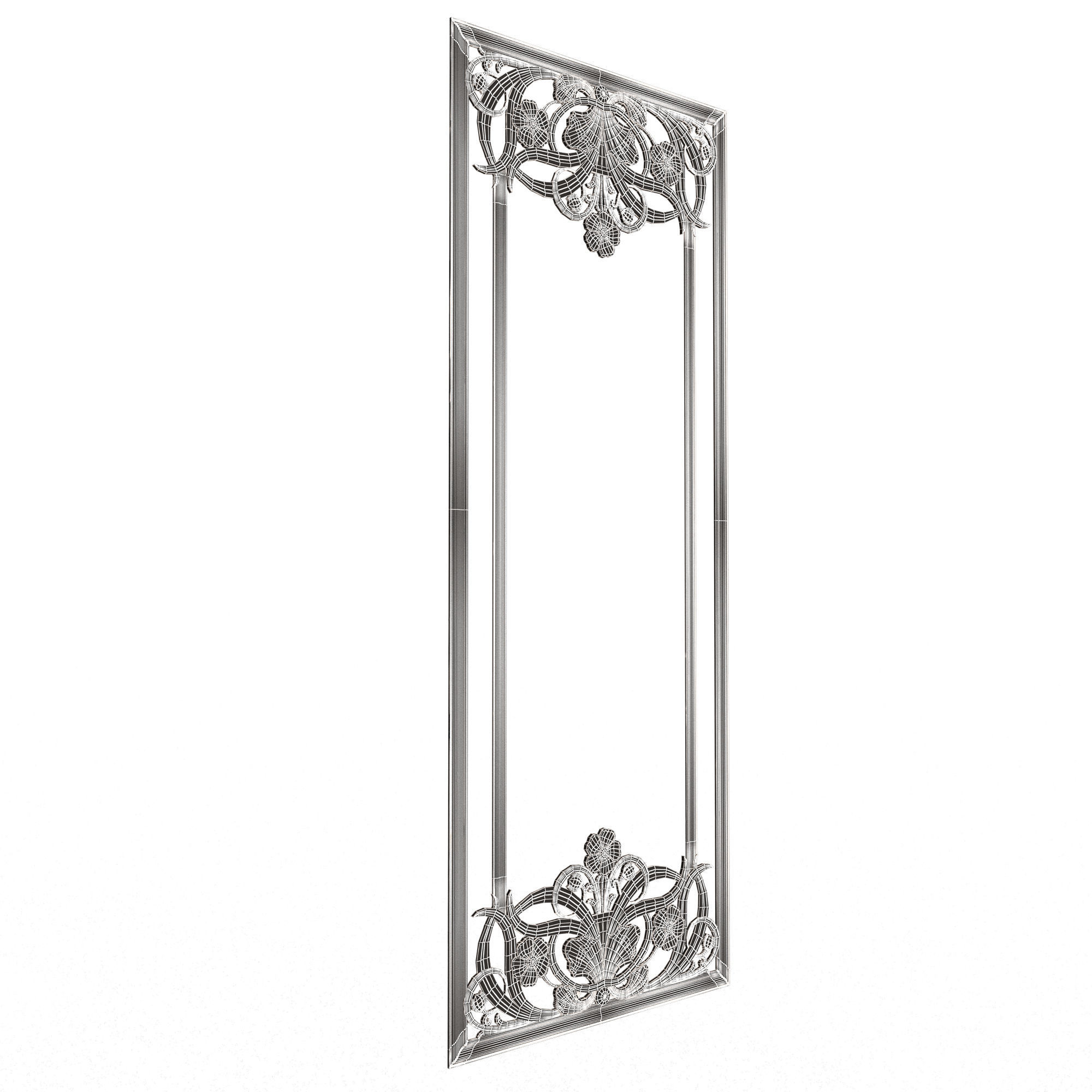 Collection of Boiserie Decoration Panels 02 Low-poly 3D model_81