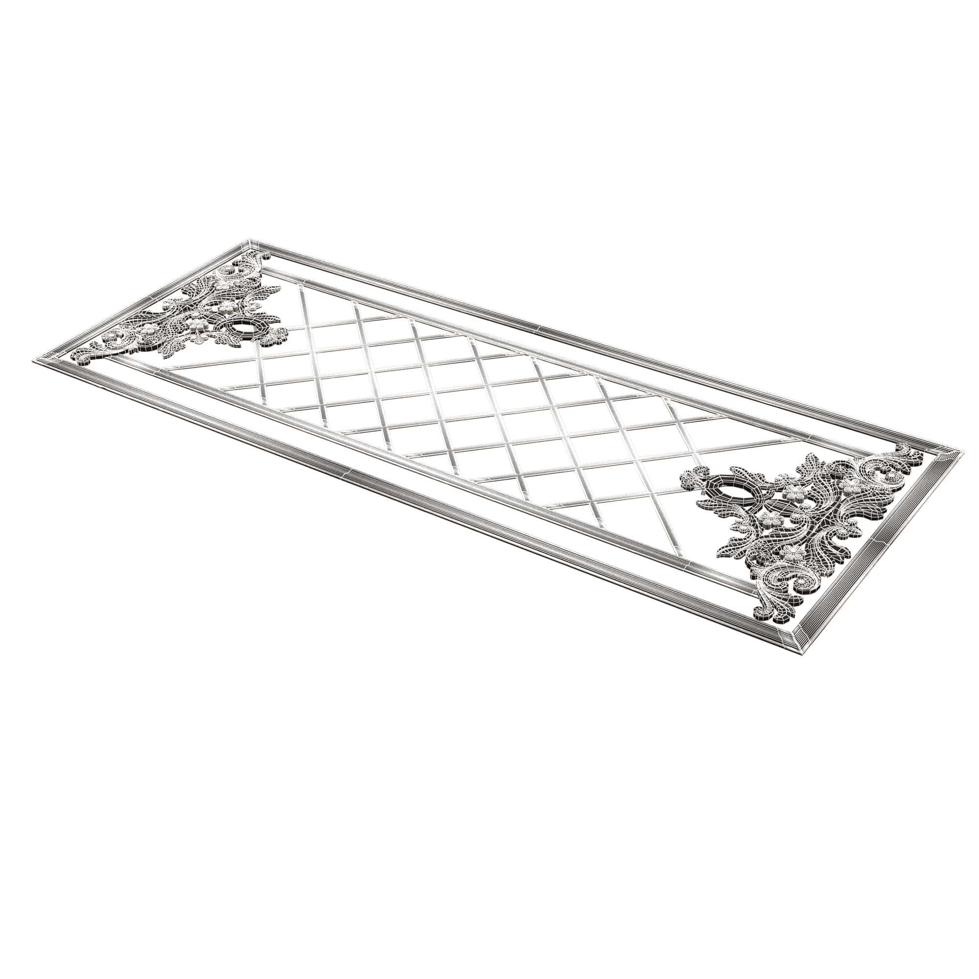 Collection of Boiserie Decoration Panels 02 Low-poly 3D model_119