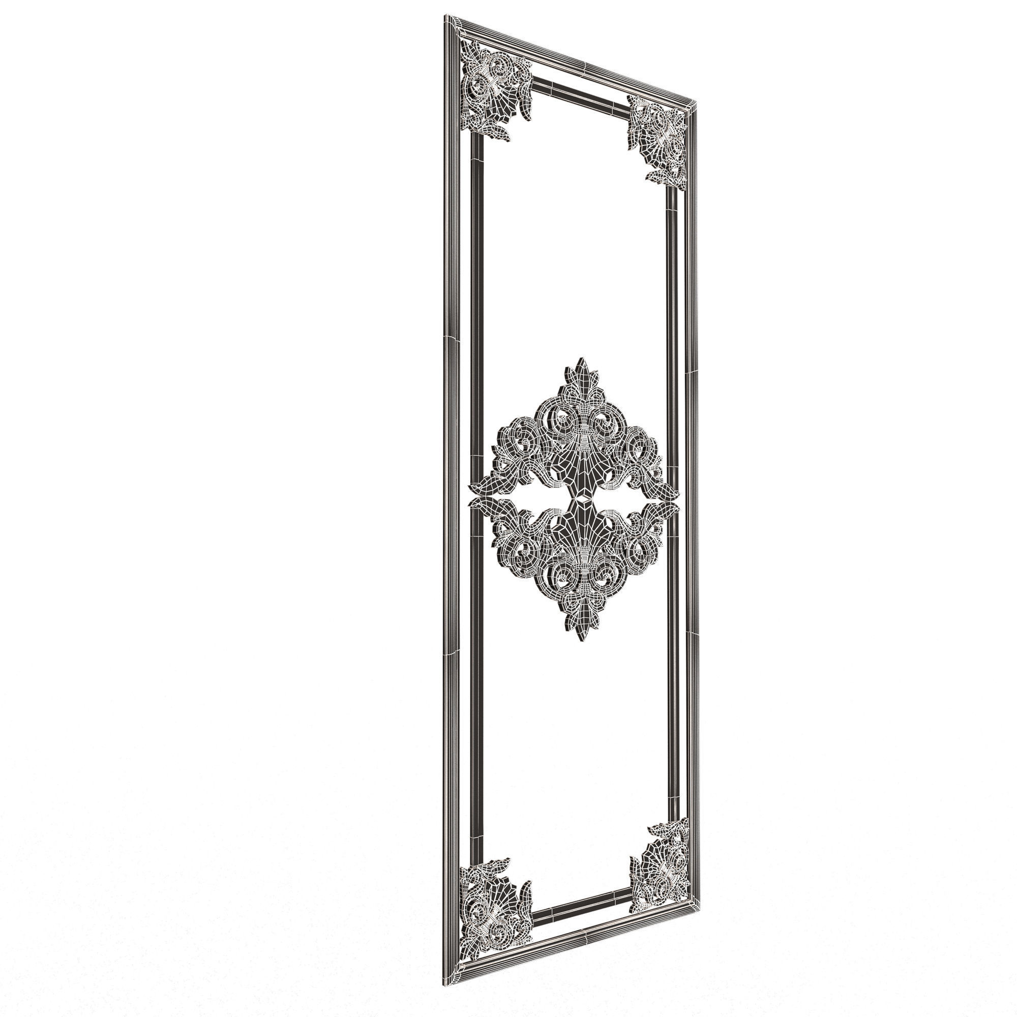 Collection of Boiserie Decoration Panels 02 Low-poly 3D model_141