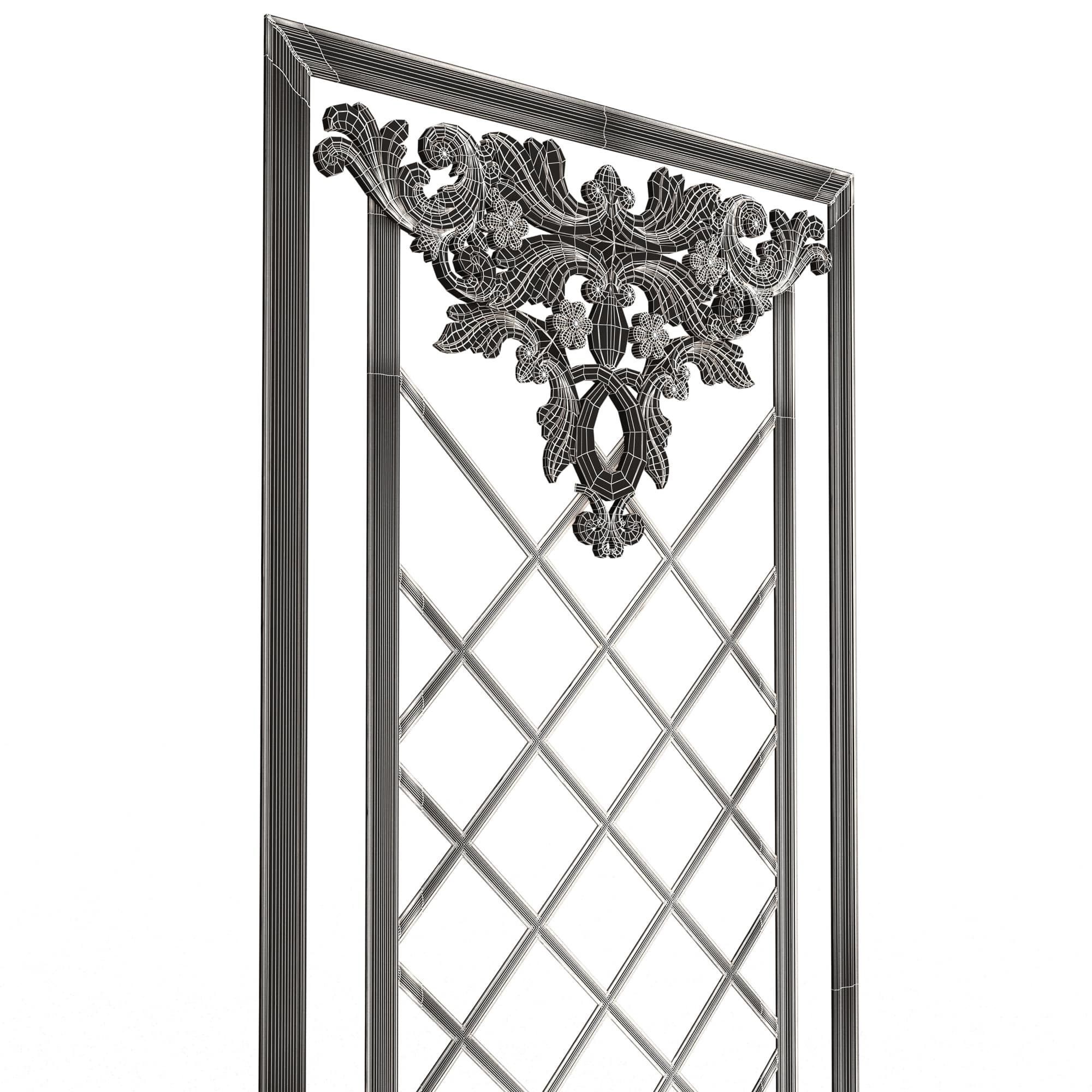 Collection of Boiserie Decoration Panels 02 Low-poly 3D model_117