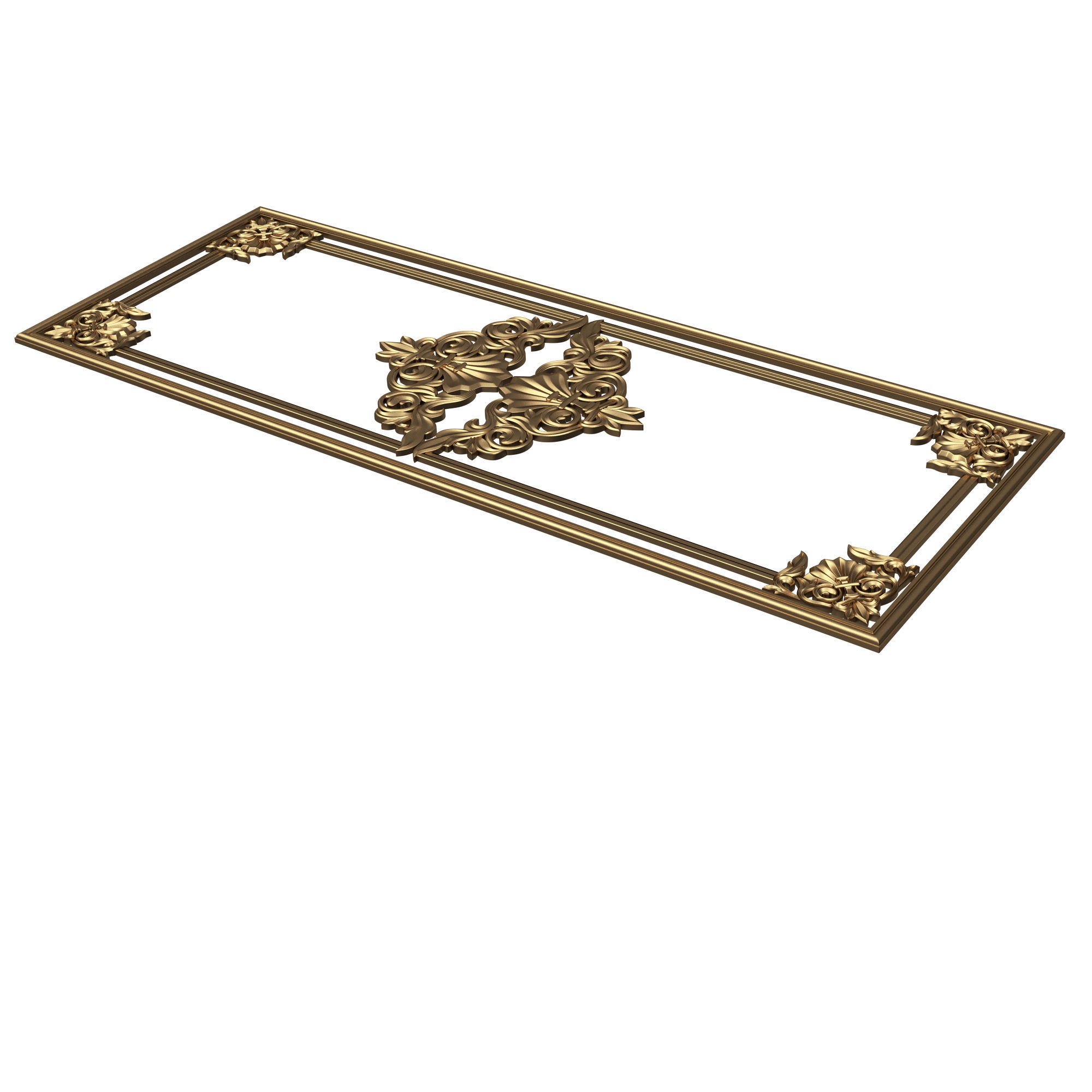 Collection of Boiserie Decoration Panels 02 Low-poly 3D model_71