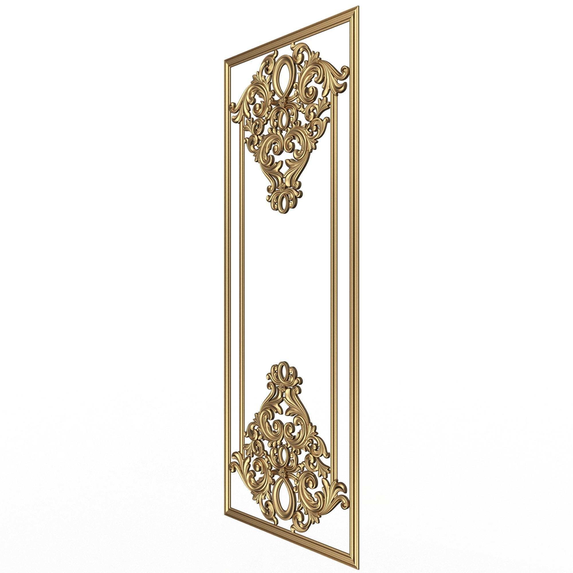 Collection of Boiserie Decoration Panels 02 Low-poly 3D model_27