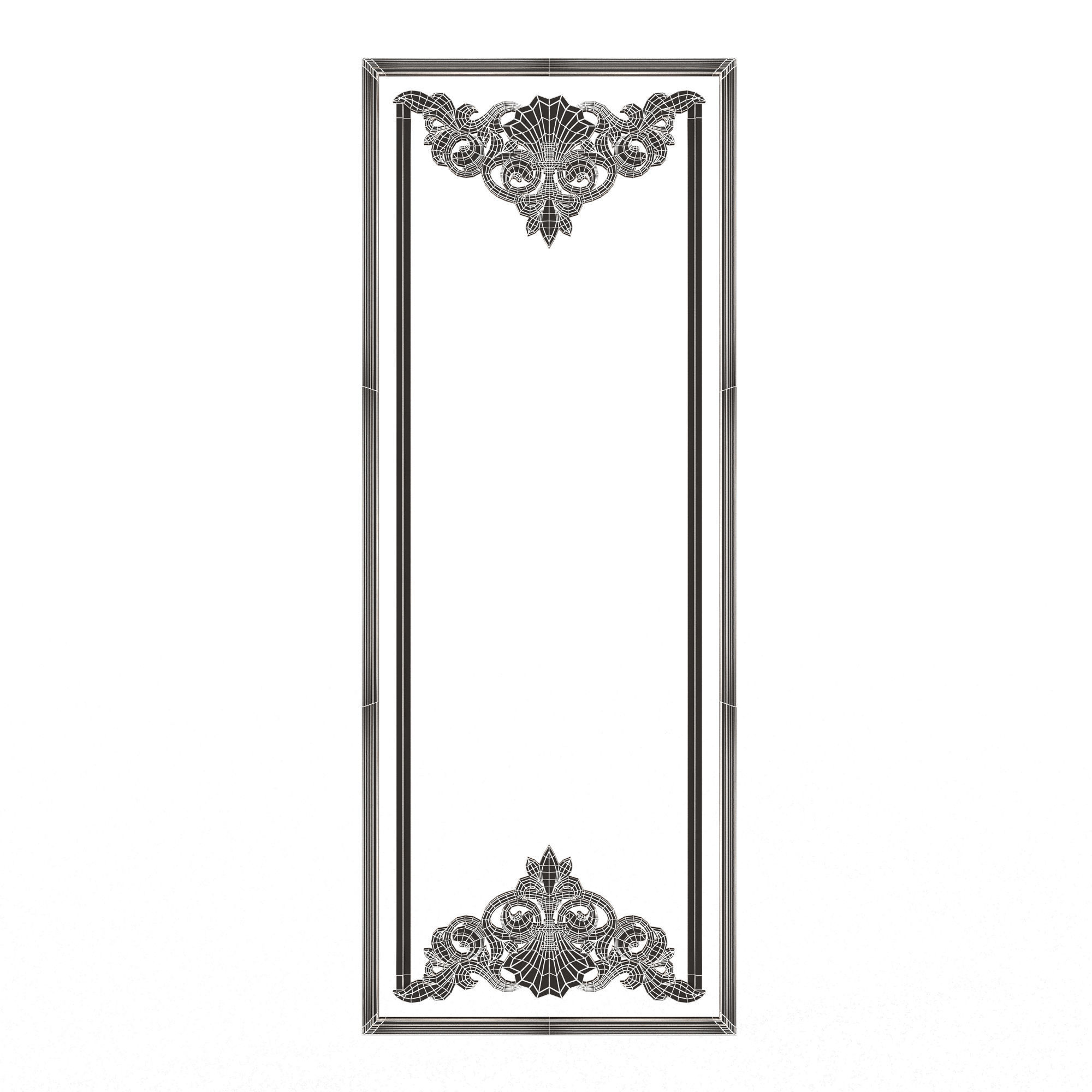 Collection of Boiserie Decoration Panels 02 Low-poly 3D model_132