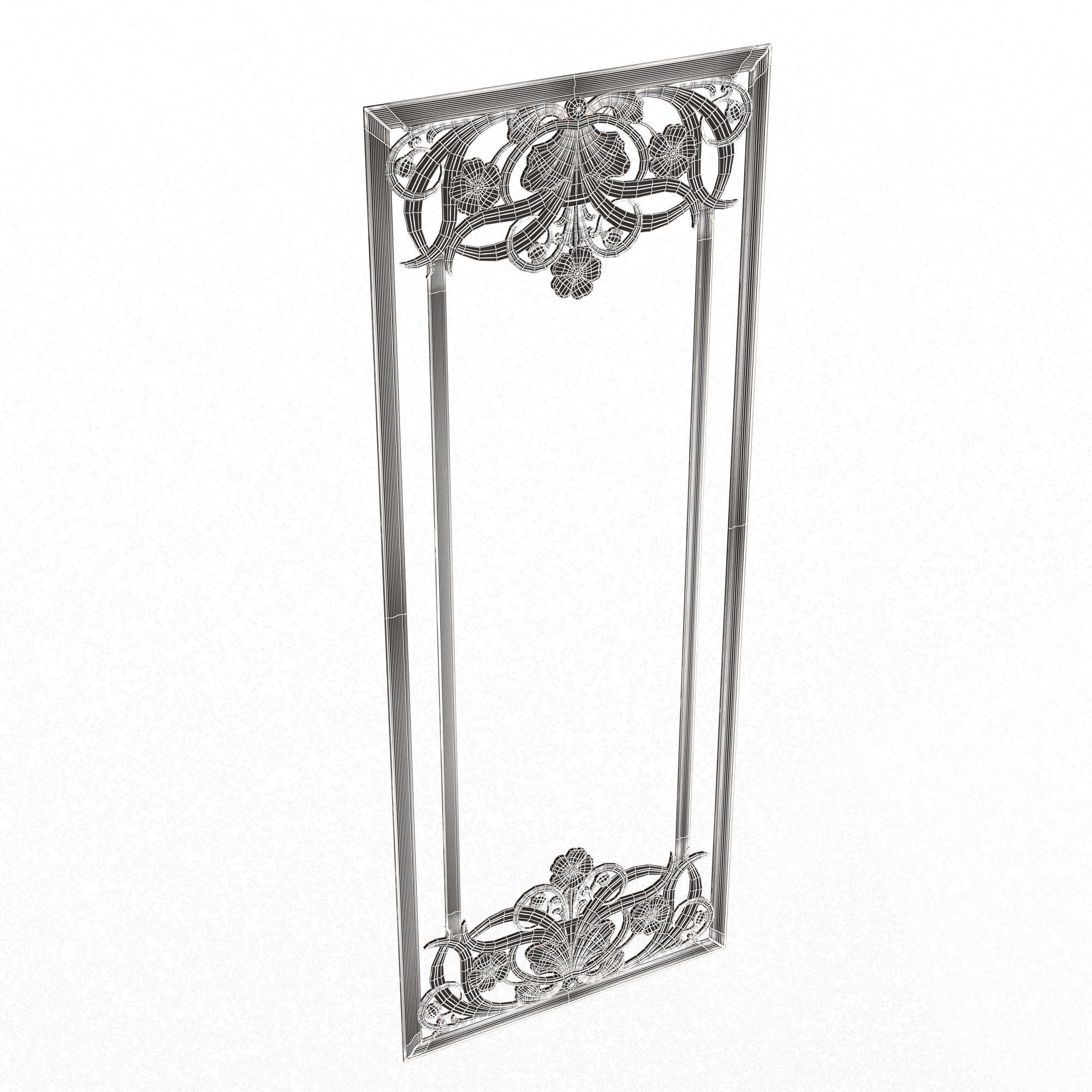 Collection of Boiserie Decoration Panels 02 Low-poly 3D model_79