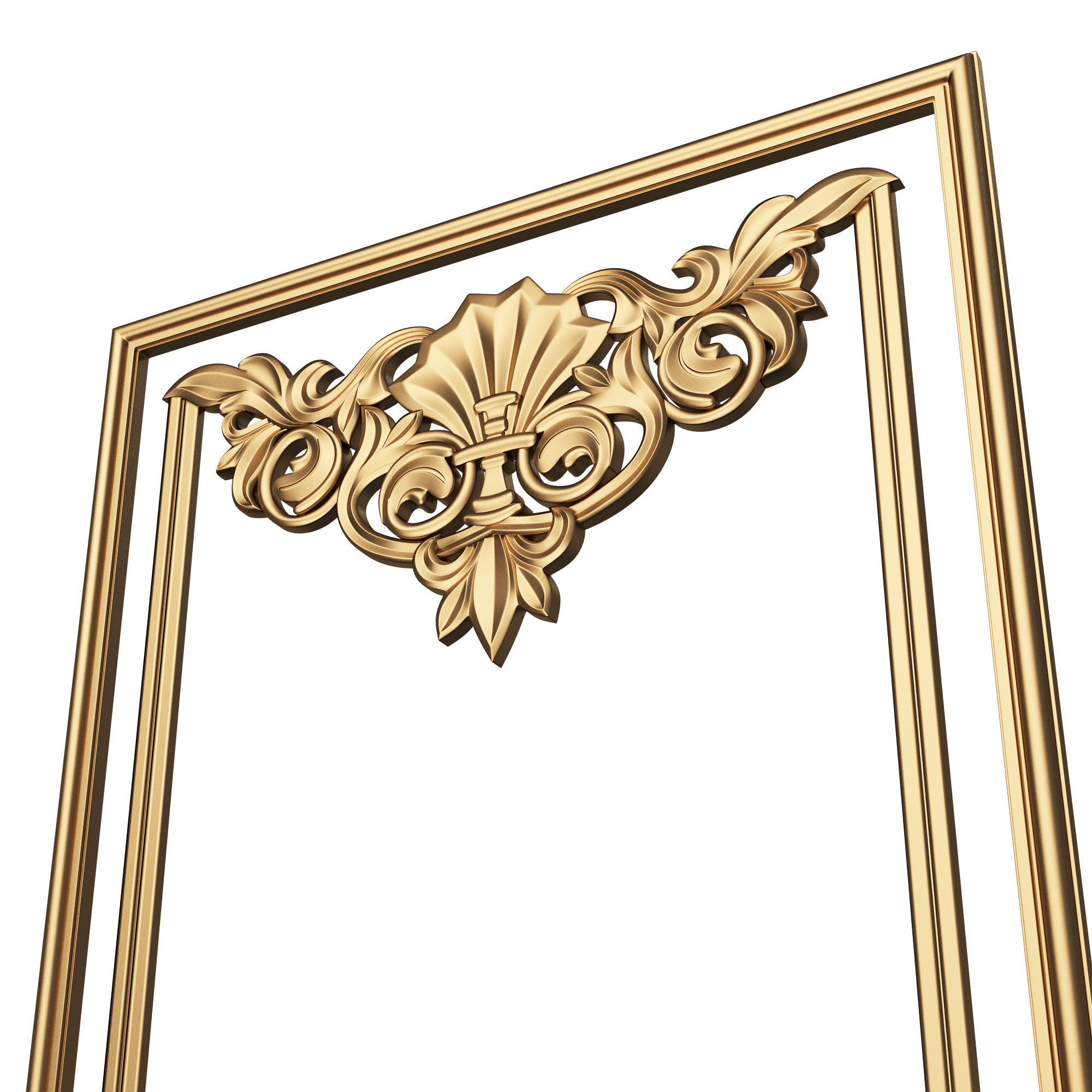 Collection of Boiserie Decoration Panels 02 Low-poly 3D model_64