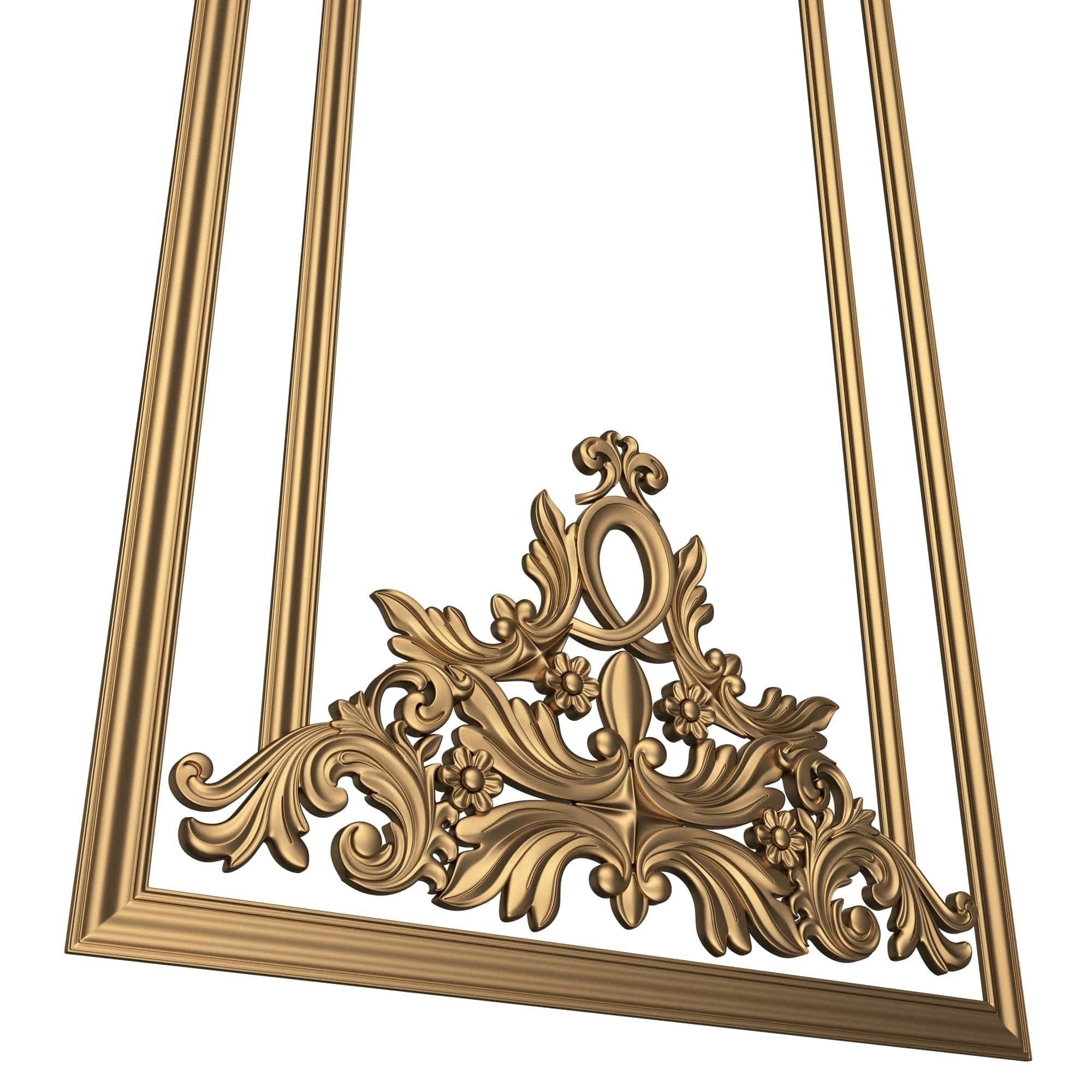 Collection of Boiserie Decoration Panels 02 Low-poly 3D model_52