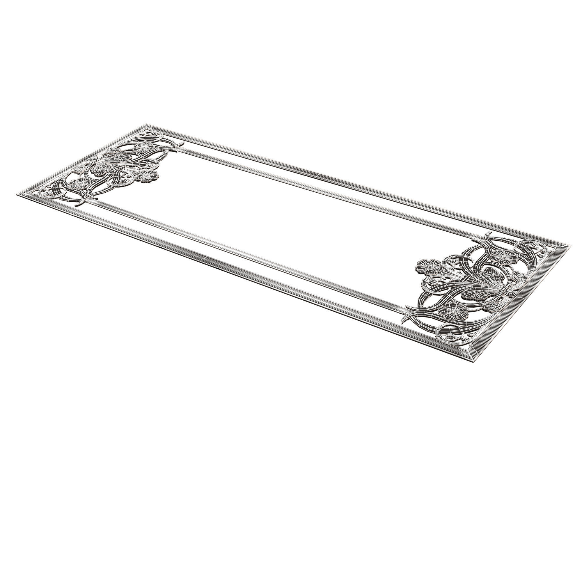 Collection of Boiserie Decoration Panels 02 Low-poly 3D model_83