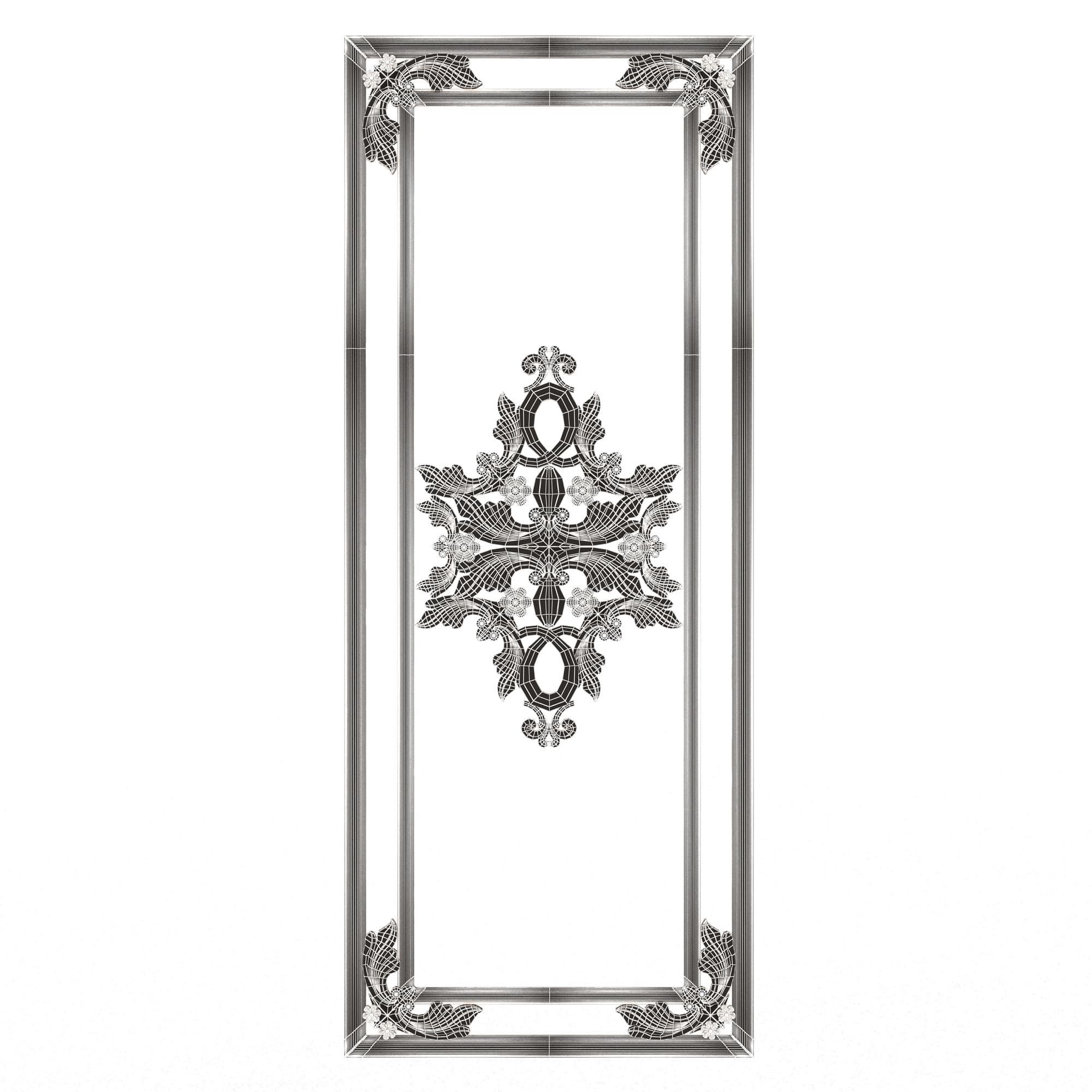 Collection of Boiserie Decoration Panels 02 Low-poly 3D model_126