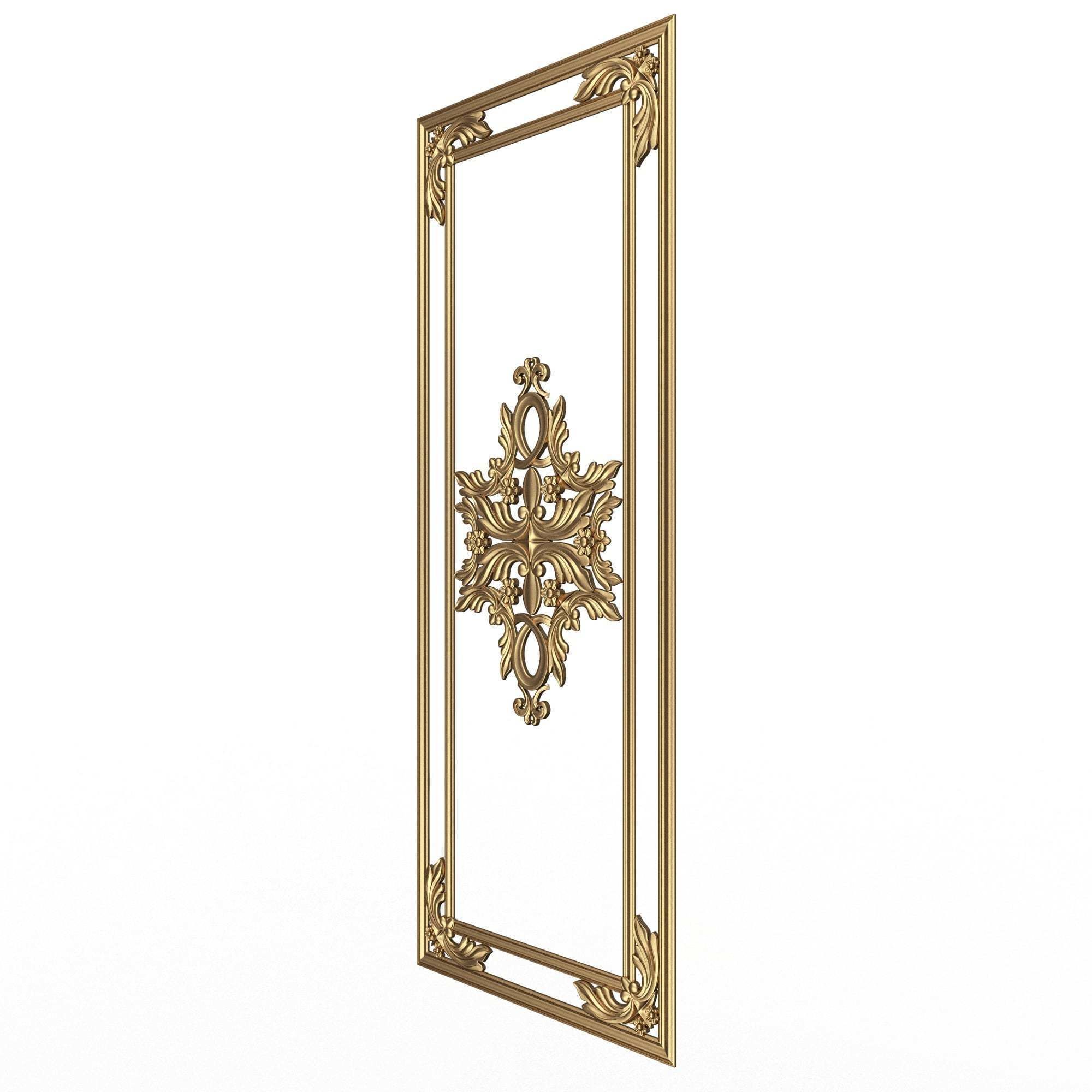 Collection of Boiserie Decoration Panels 02 Low-poly 3D model_57