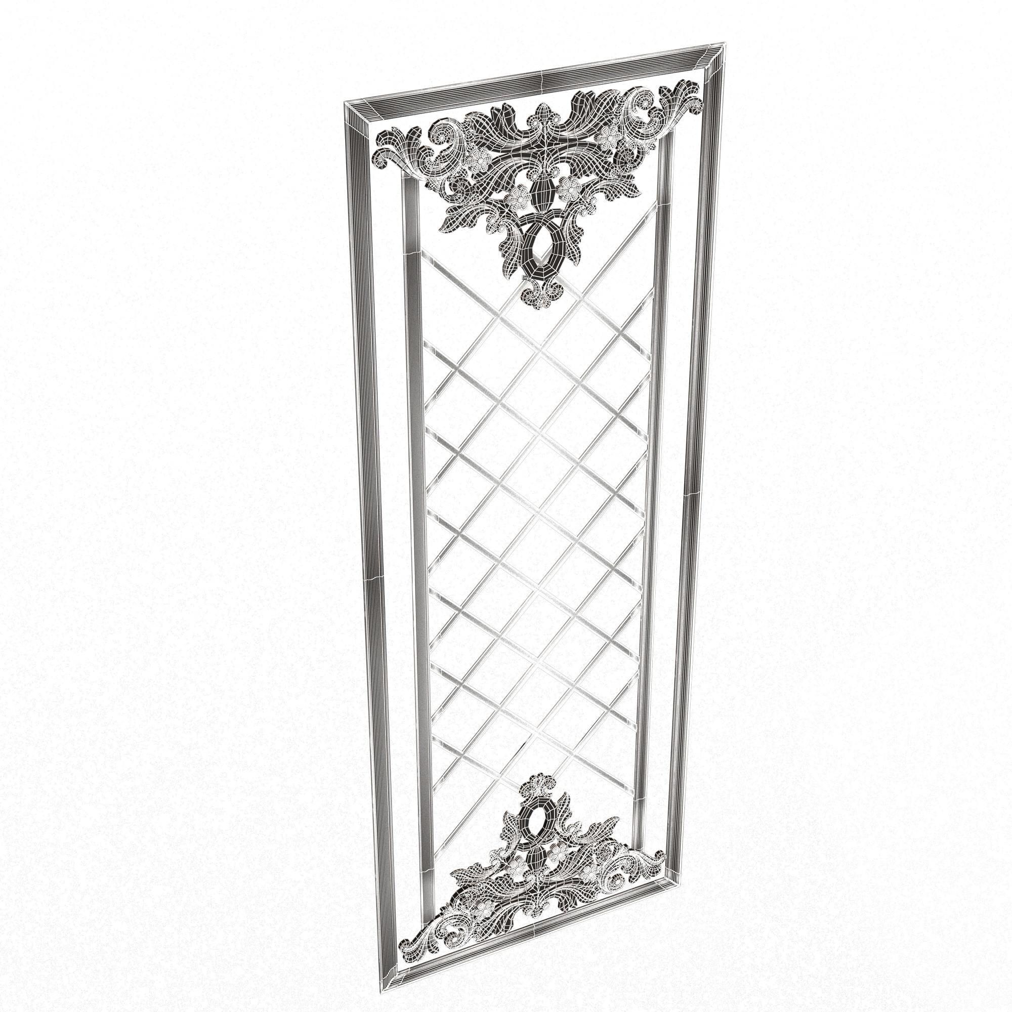 Collection of Boiserie Decoration Panels 02 Low-poly 3D model_115