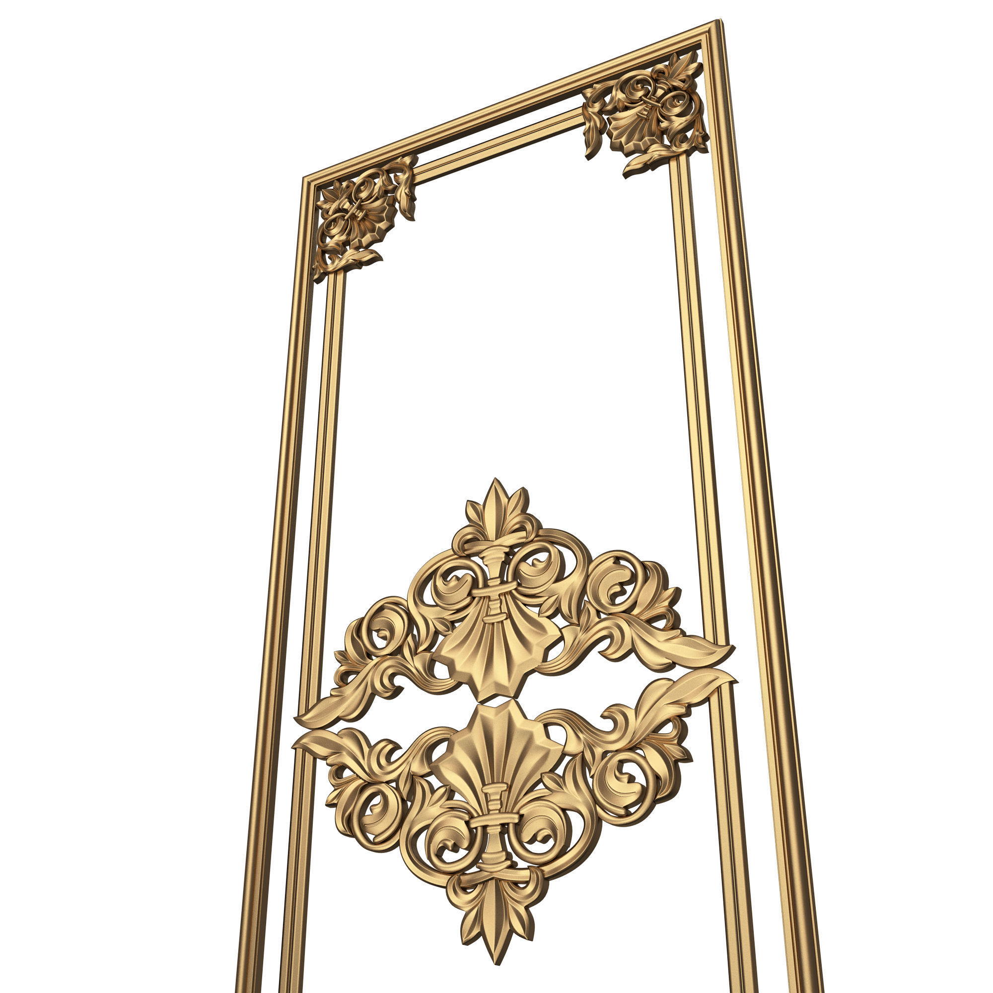 Collection of Boiserie Decoration Panels 02 Low-poly 3D model_70